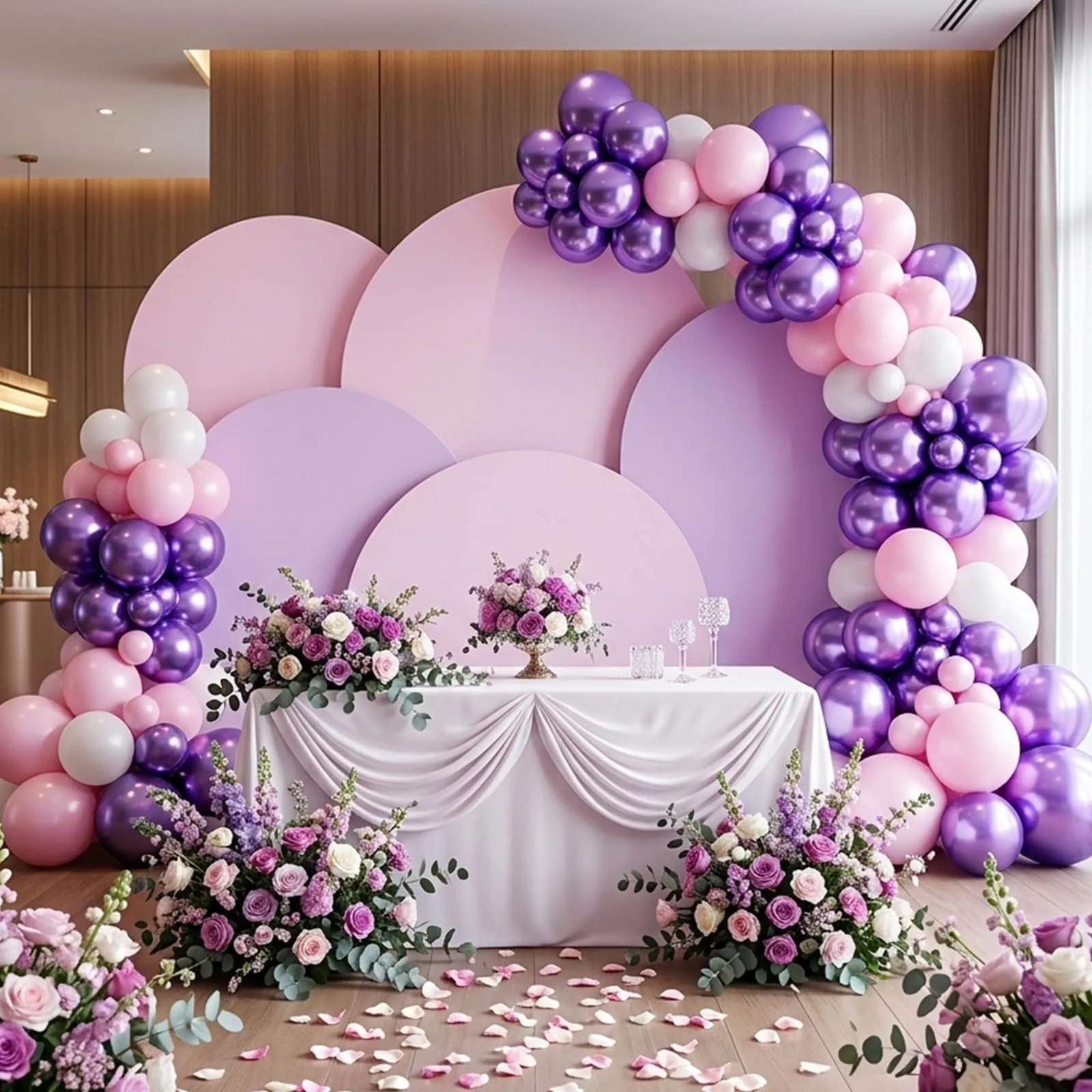 Fairymaiden Palloncini Viola Metallizzati in Lattice, 100 Pezzi, 12 Pollici - immagine 5