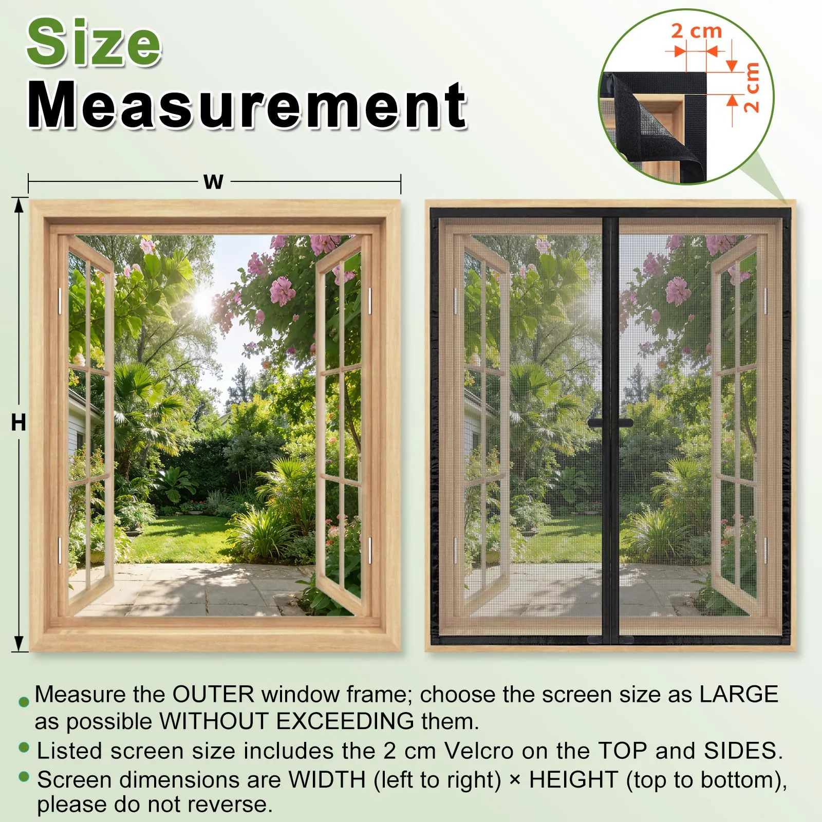 ESMAYULO Zanzariera Magnetica per Finestra 65x175 cm, Rete in Fibra di Vetro, Nero - immagine 5