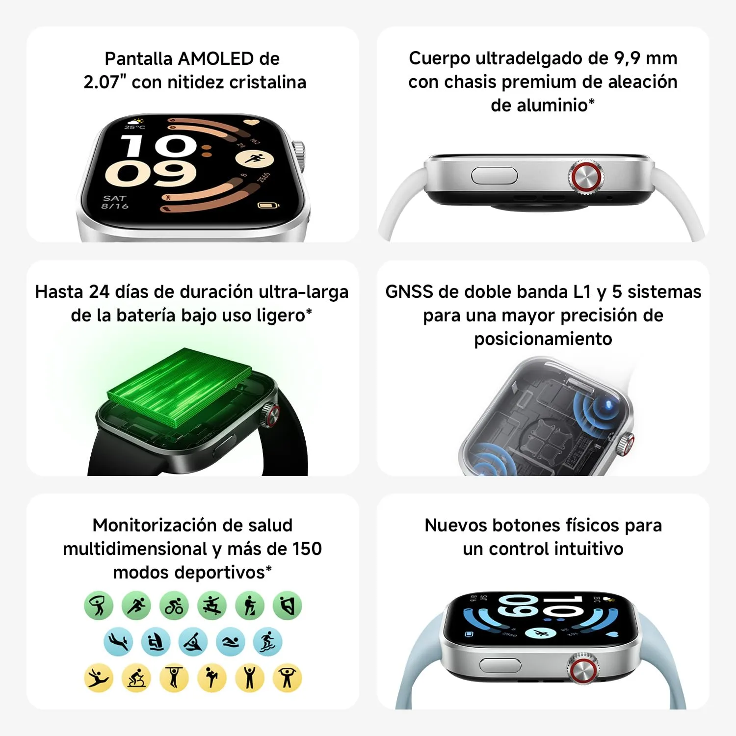 Xiaomi Redmi Watch 6, Argento - immagine 2