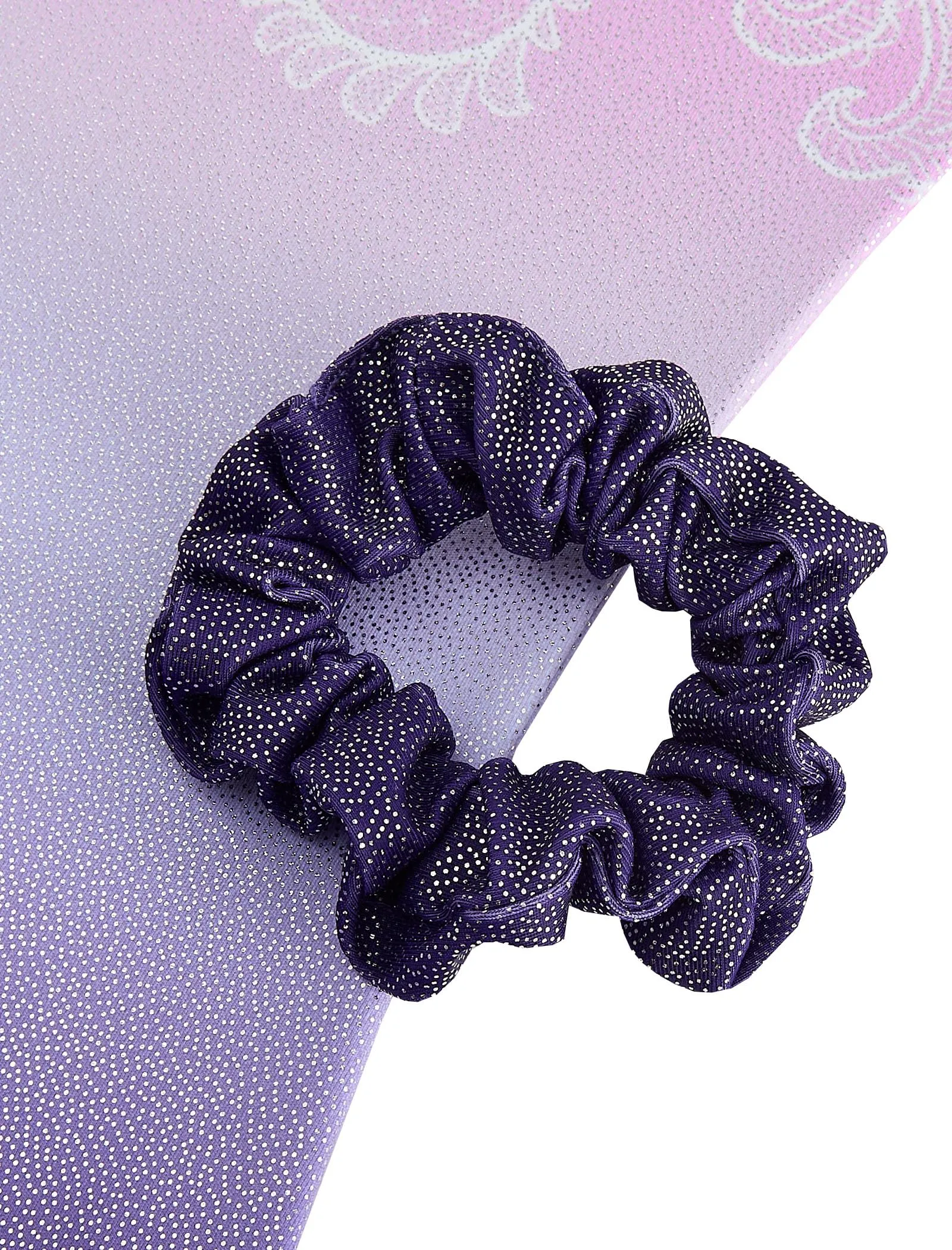 Gogokids Set da Ginnastica da Bambina 3 Pezzi, Body senza Maniche, Pantaloncini e Fascia per Capelli, Design Sfumato, Viola sfumato 3, 120 - immagine 7