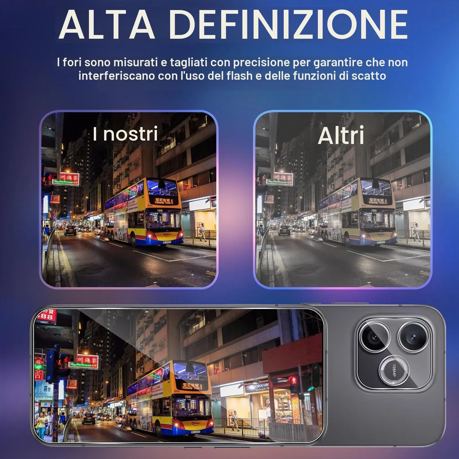ELYCO Vetro Temperato per Honor 600 Lite, 3+3 Pezzi - immagine 7