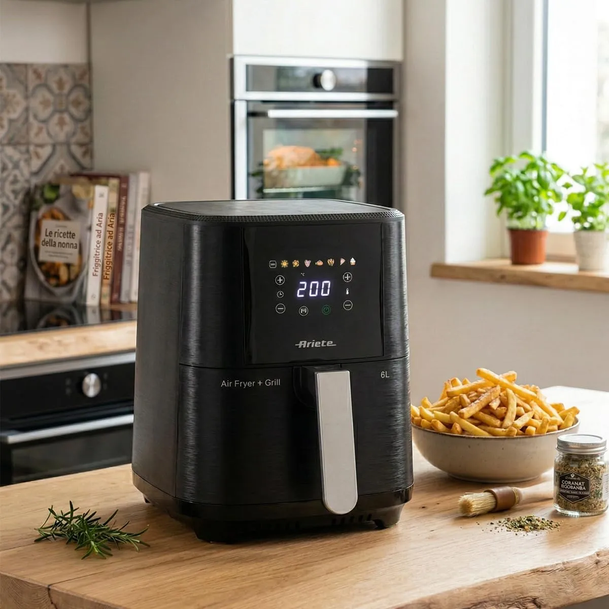 Ariete 4626/10 Friggitrice ad aria 6L, 1300 W, Nero - immagine 4