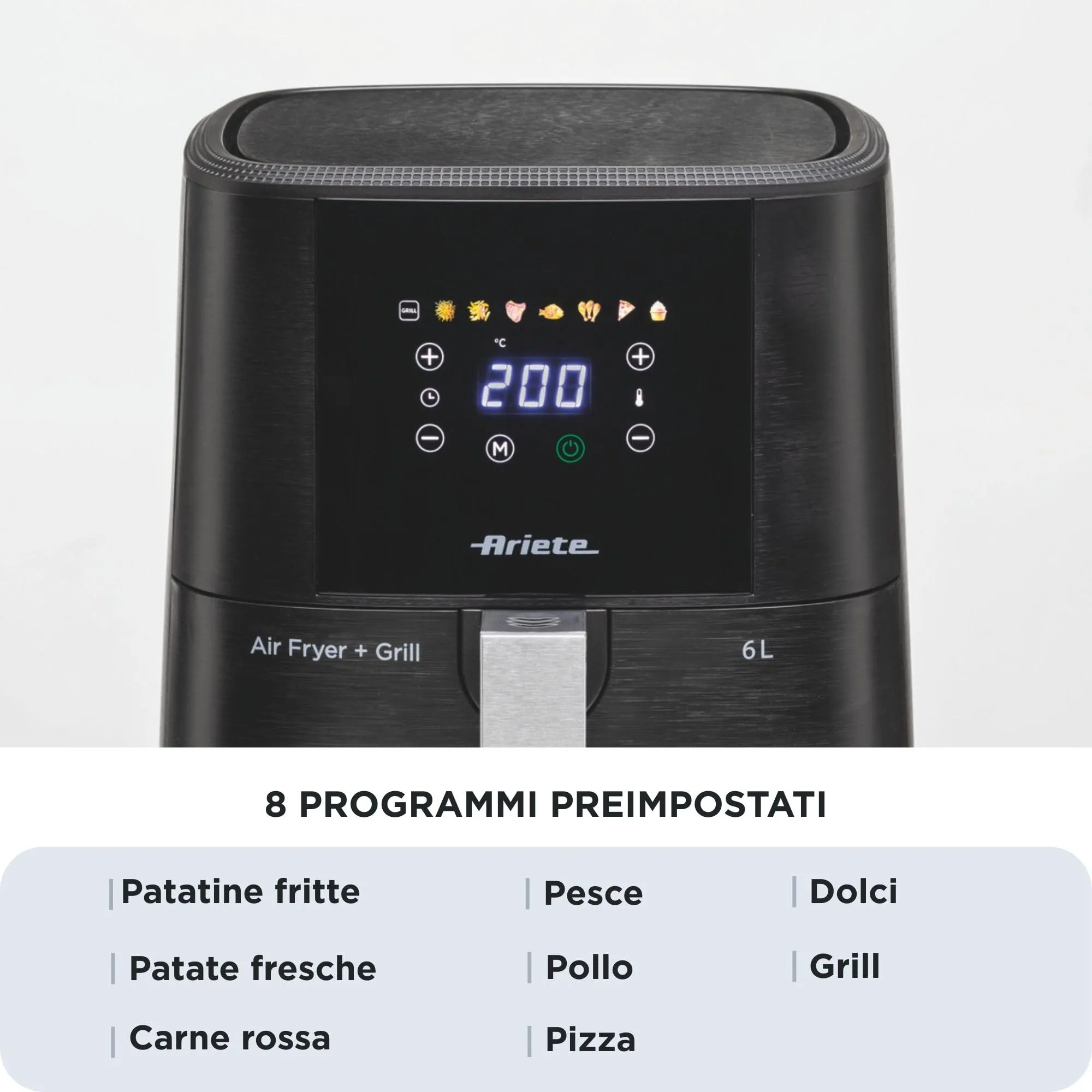 Ariete 4626/10 Friggitrice ad aria 6L, 1300 W, Nero - immagine 6