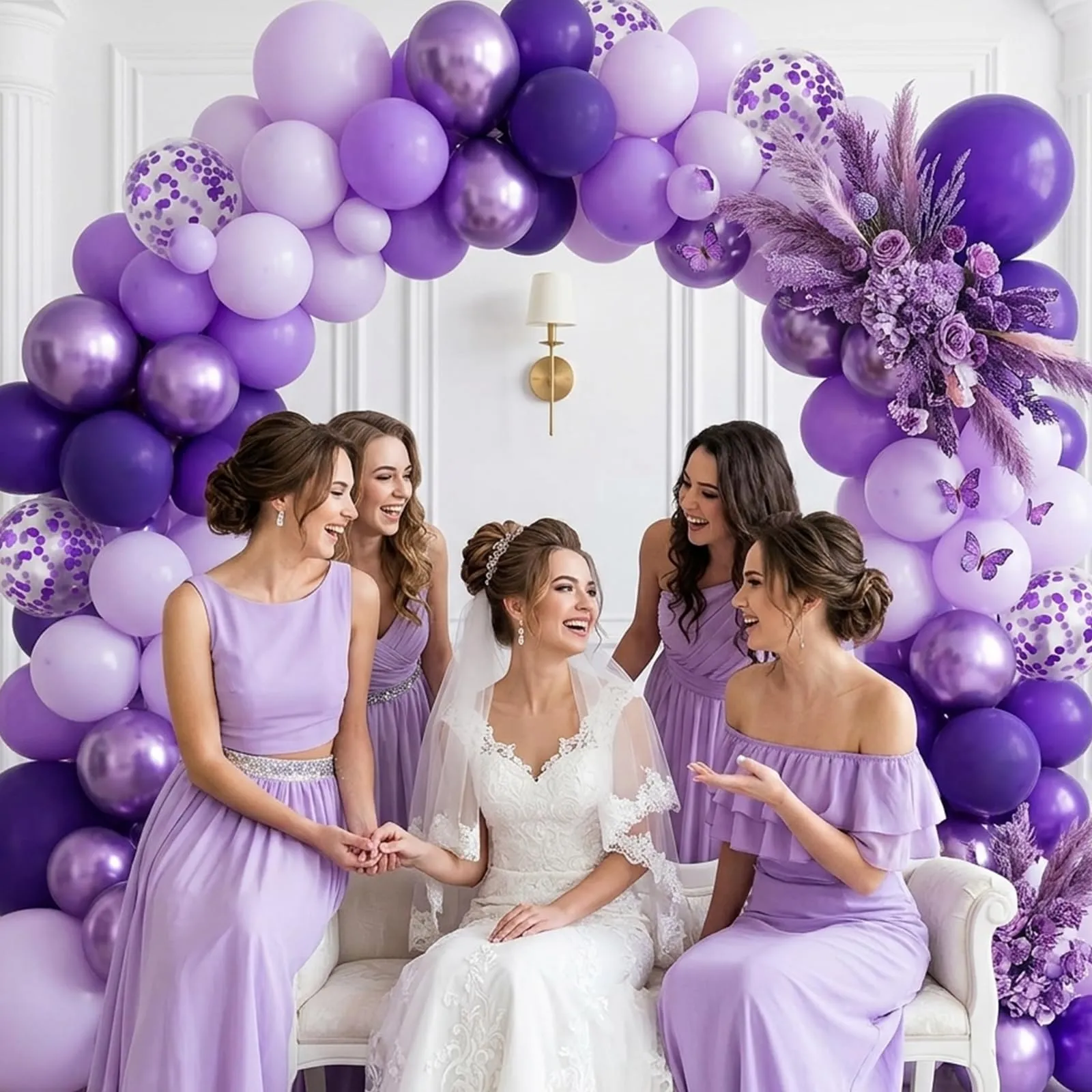 fairymaiden Palloncini Viola Metallizzati in Lattice, 60 Pezzi, 12 Pollici - immagine 3