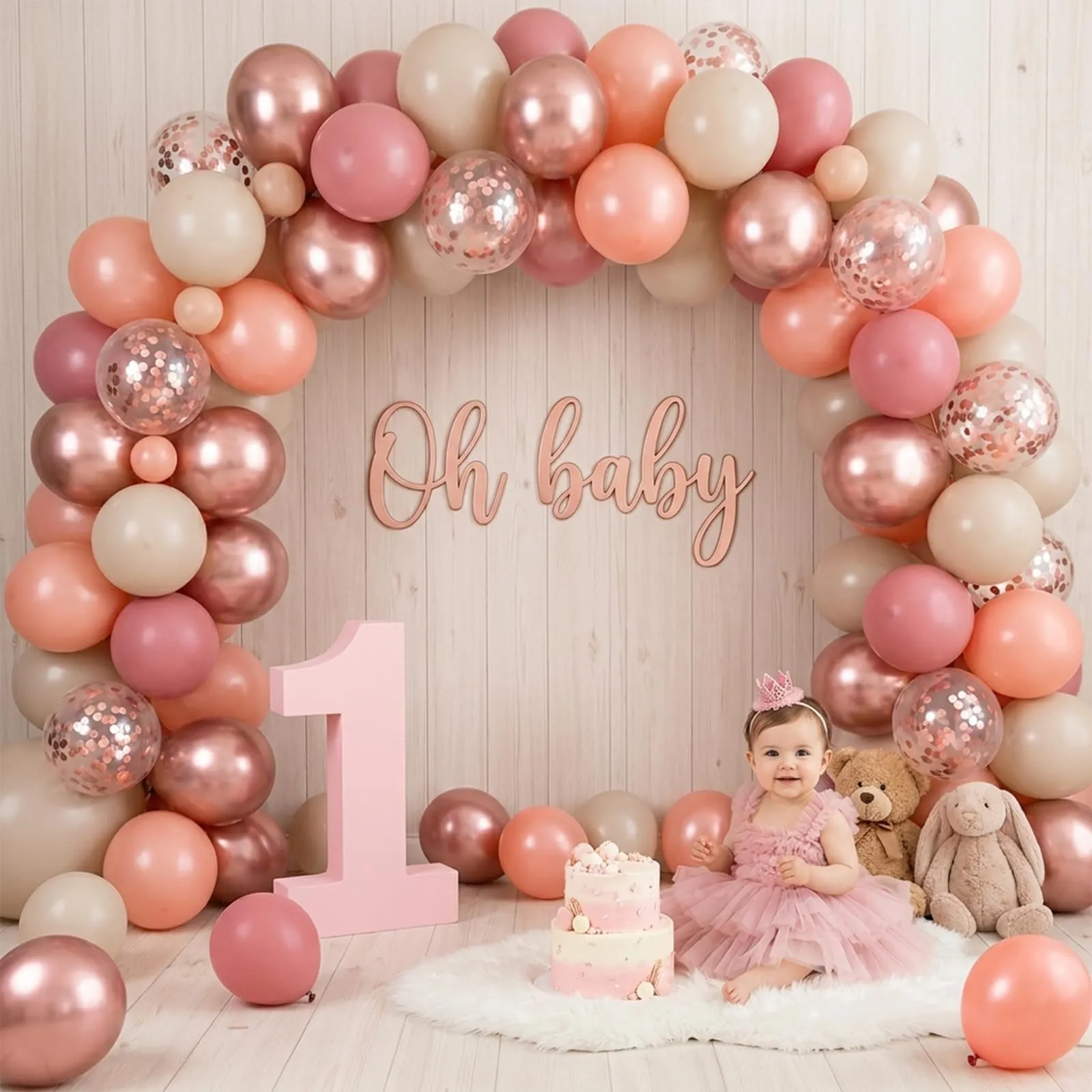 fairymaiden Palloncini Rosa Beige, 60 Pezzi, 12 Pollici - immagine 7