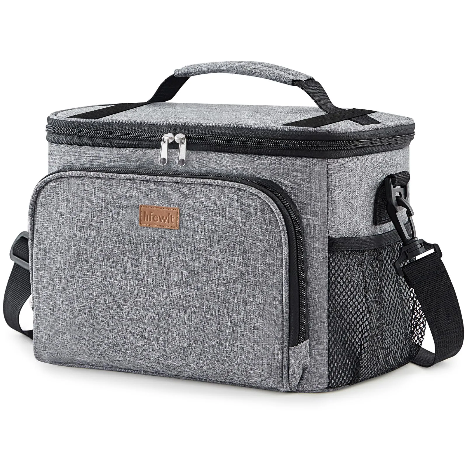Lifewit Borsa Termica Porta Pranzo Impermeabile, 33L, Grigio - immagine 1