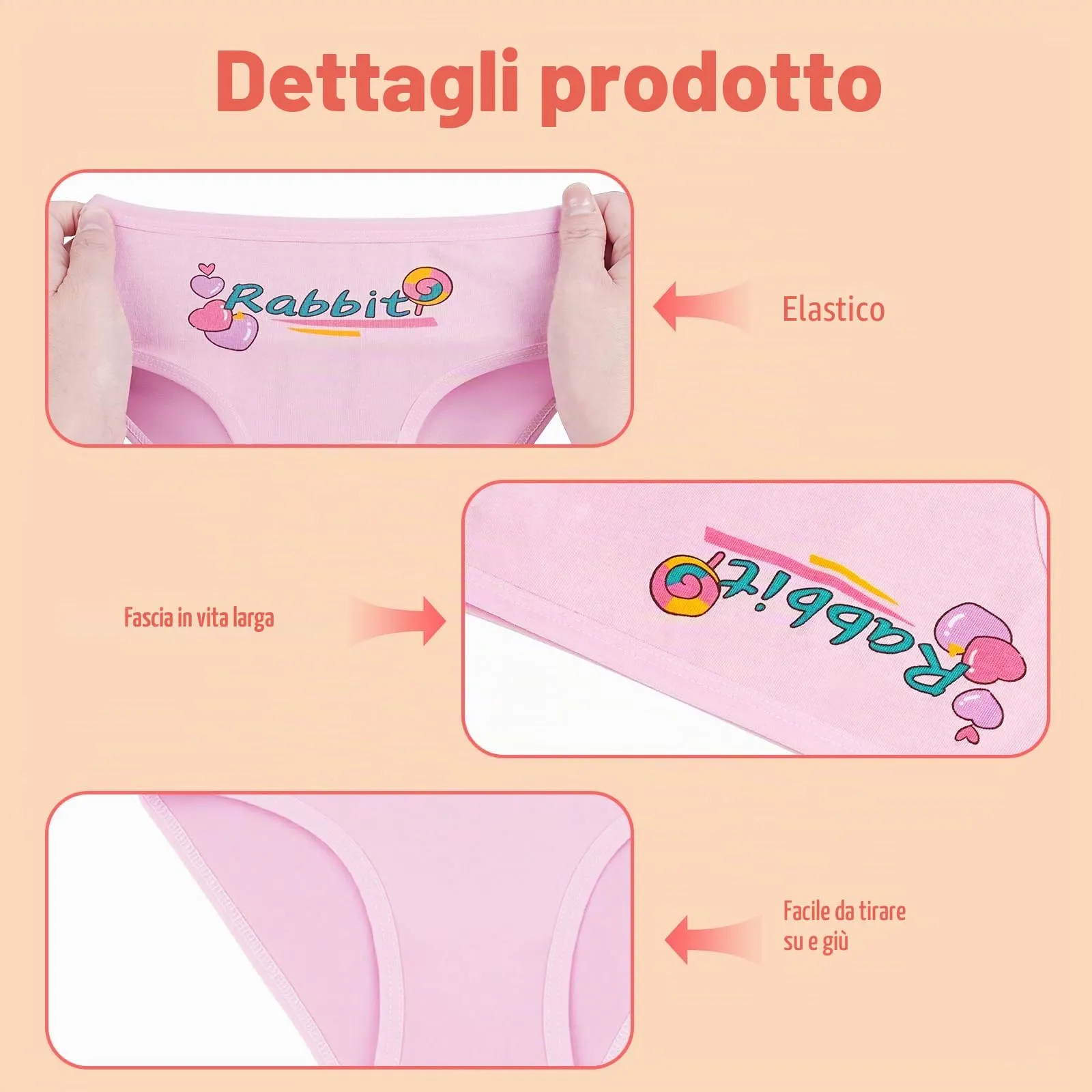 AYBUY Mutandine in Cotone per Bambina, Cartone Animato, Pacco da 12, 8-10 Anni, Stile B - immagine 4