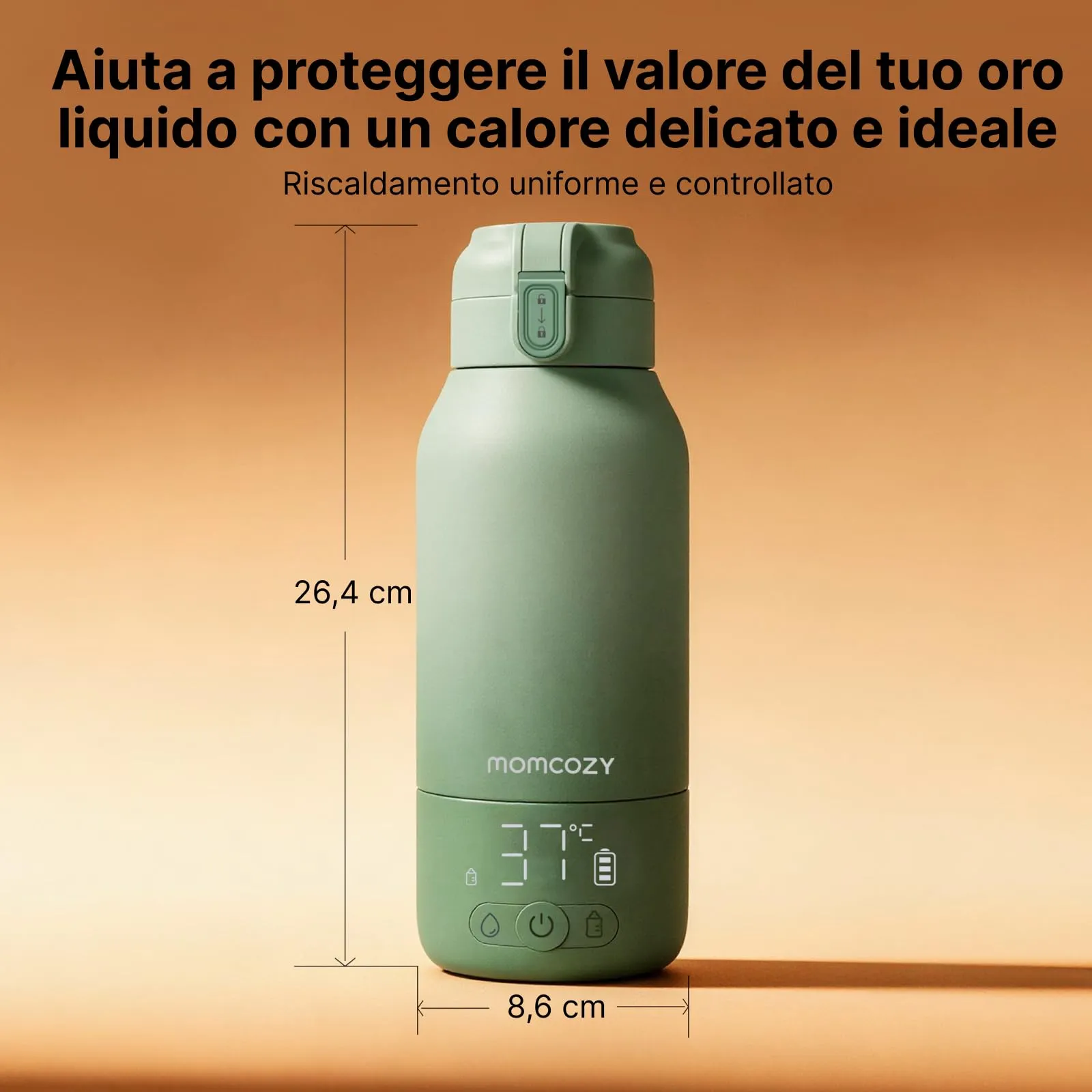 Momcozy Set Allattamento Portatile MW05 Scaldabiberon e Contenitore Termico CM01 - immagine 4