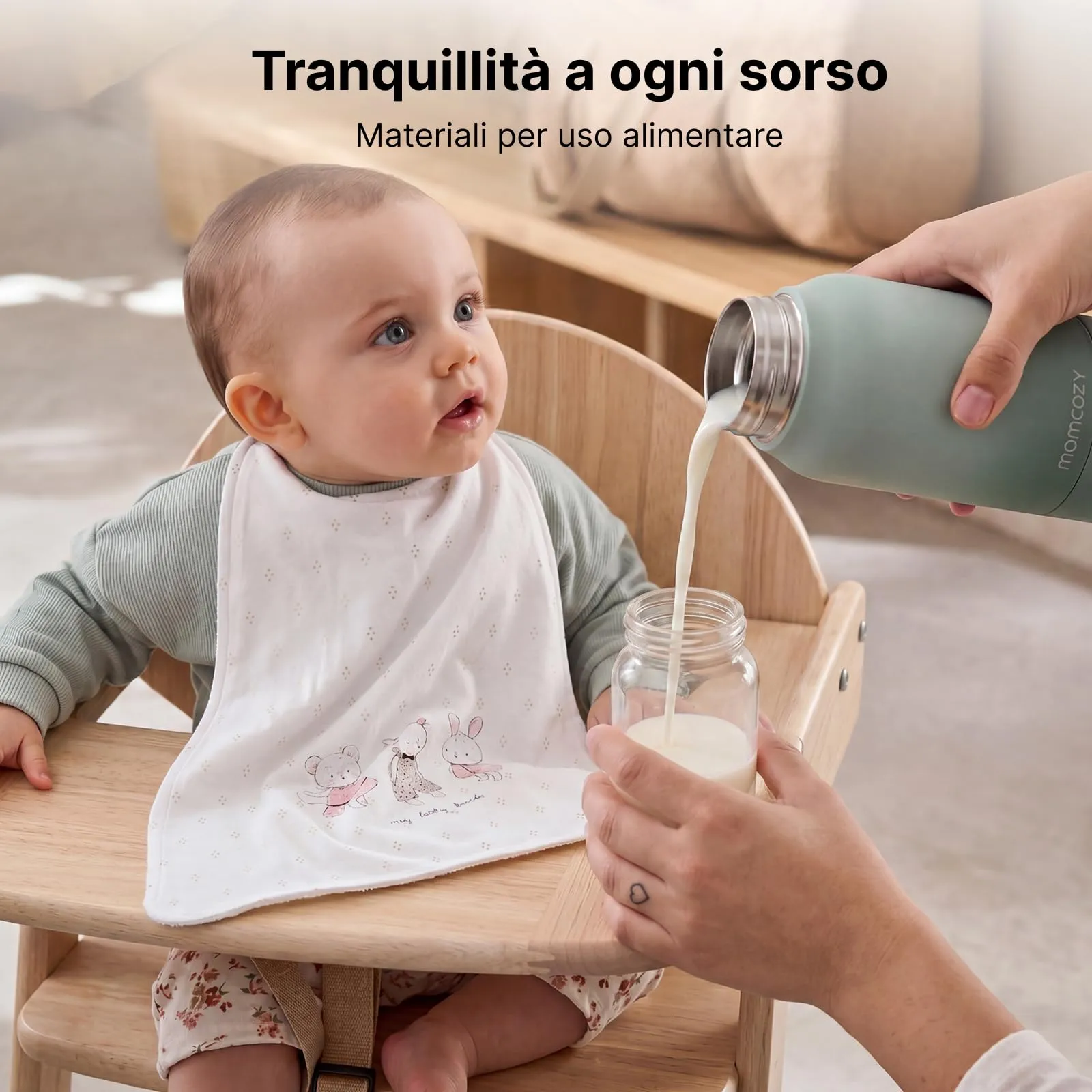 Momcozy Set Allattamento Portatile MW05 Scaldabiberon e Contenitore Termico CM01 - immagine 6