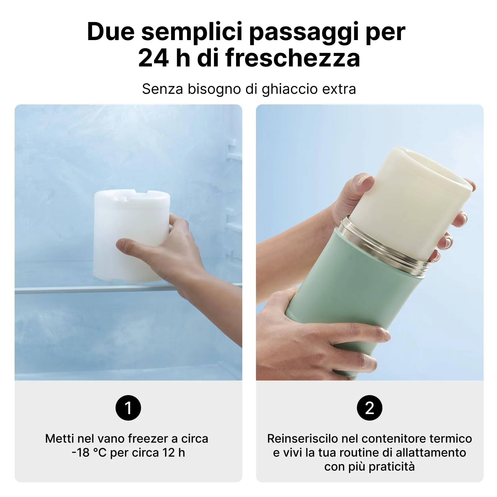 Momcozy Set Allattamento Portatile MW05 Scaldabiberon e Contenitore Termico CM01 - immagine 9