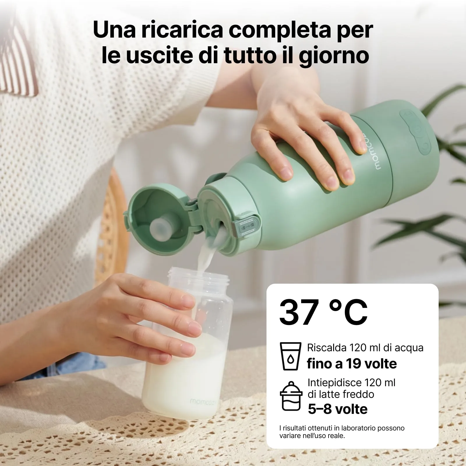 Momcozy Set Allattamento Portatile MW05 Scaldabiberon e Contenitore Termico CM01 - immagine 10