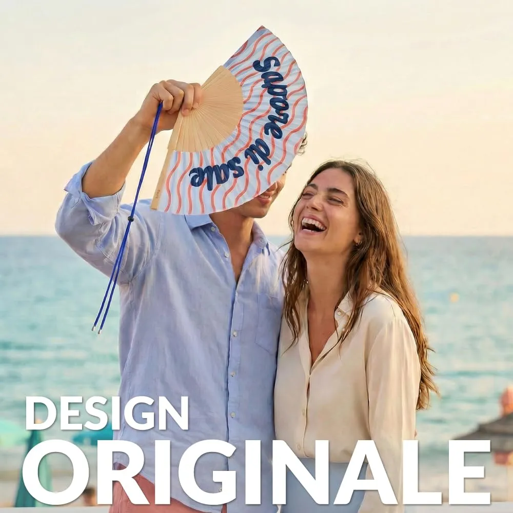 Fisura Ventaglio Sapore di sale, Blu, 42,5 x 23 cm - immagine 2
