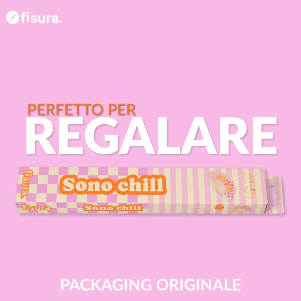 Fisura Ventaglio "Sono chill" in Legno Rosa, 42,5 x 23 cm - immagine 7