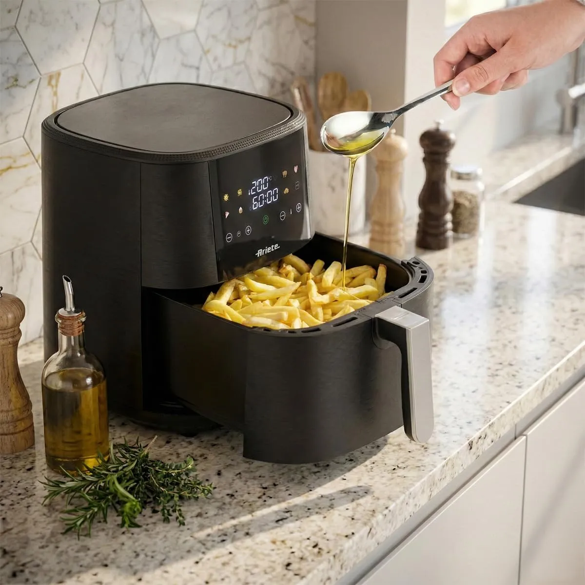 Ariete 4630/10 Friggitrice ad Aria 9L, 1500 W, Nero - immagine 6