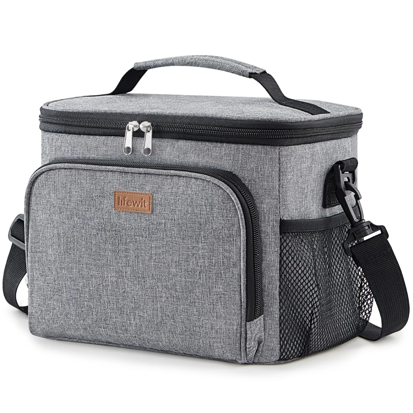 Lifewit Borsa Termica Porta Pranzo Impermeabile, Grigio, 24L - immagine 1