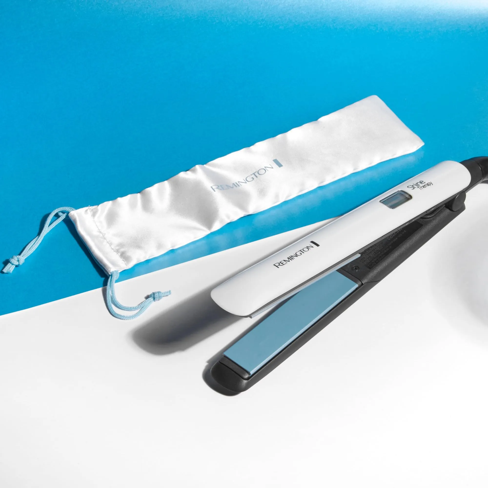 Remington Shine Therapy Piastra per Capelli, Rivestimento Ceramico con Olio di Argan e Vitamina E, Display LCD, 150-230°C, S8500 - immagine 4