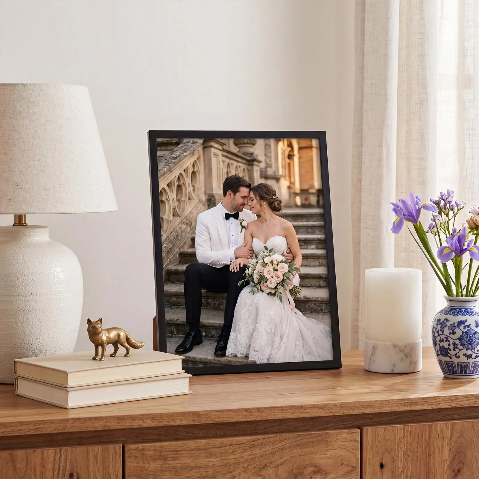 Giftgarden Cornice A4 in Alluminio Spazzolato Nero, Set da 1 - immagine 3