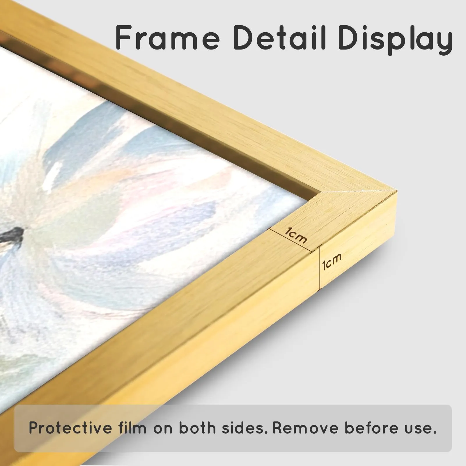 Giftgarden Cornice A3 in Alluminio Spazzolato Dorato, Set da 1 - immagine 5