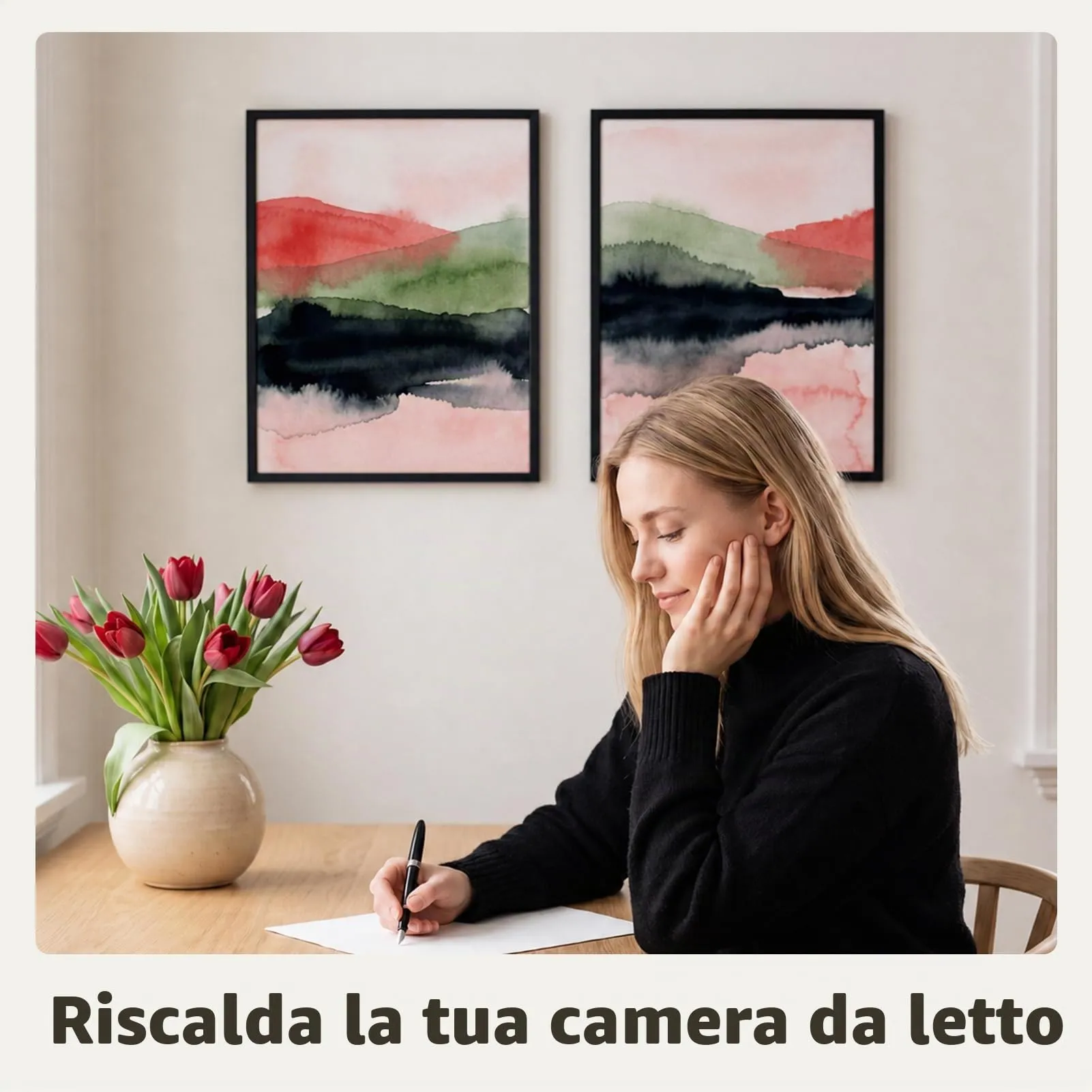 Giftgarden Cornice in Alluminio Spazzolato Nero A3, Set da 1 - immagine 3