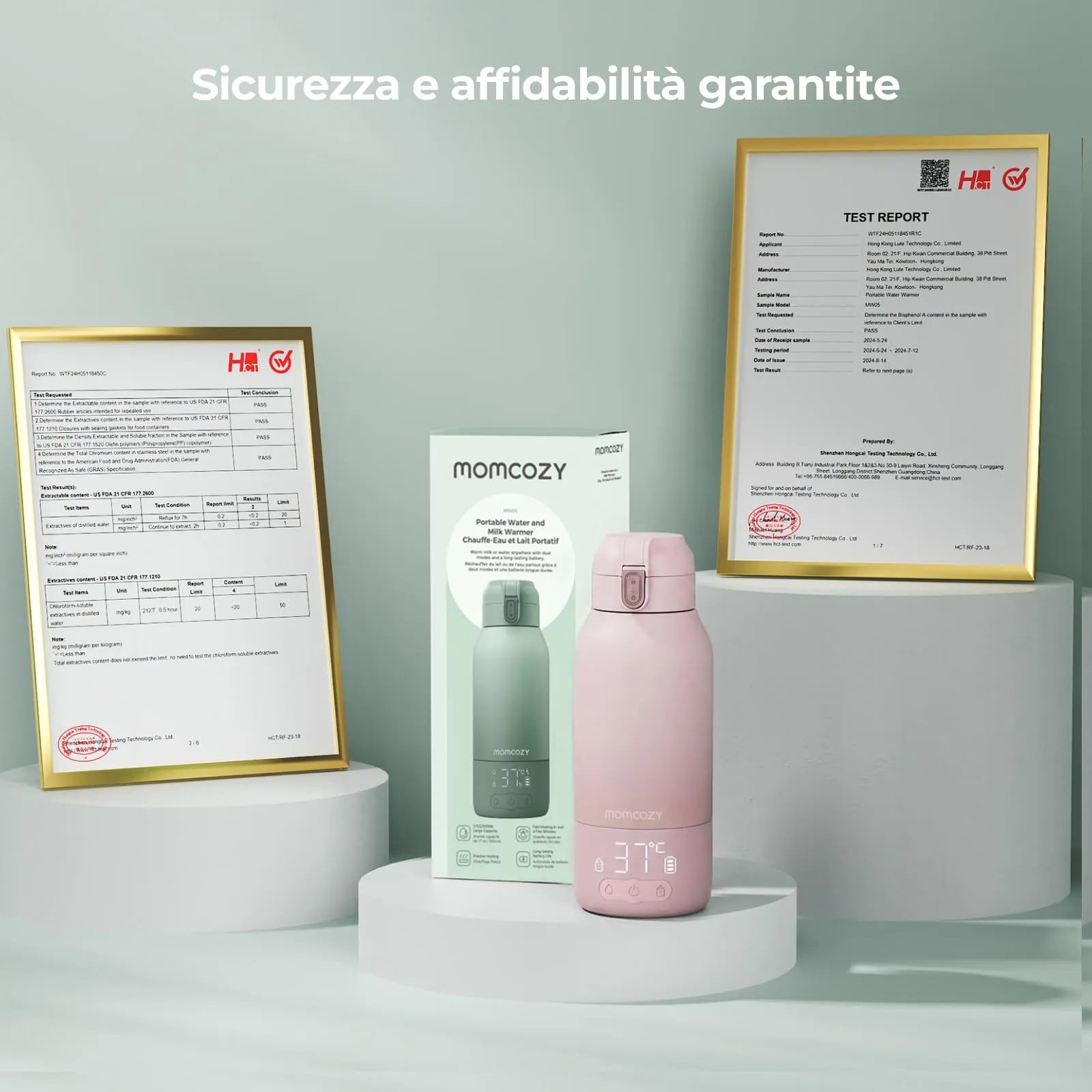 Momcozy Scaldabiberon Portatile Wireless MW05, Scalda Latte Materno e Acqua 500ml - immagine 8