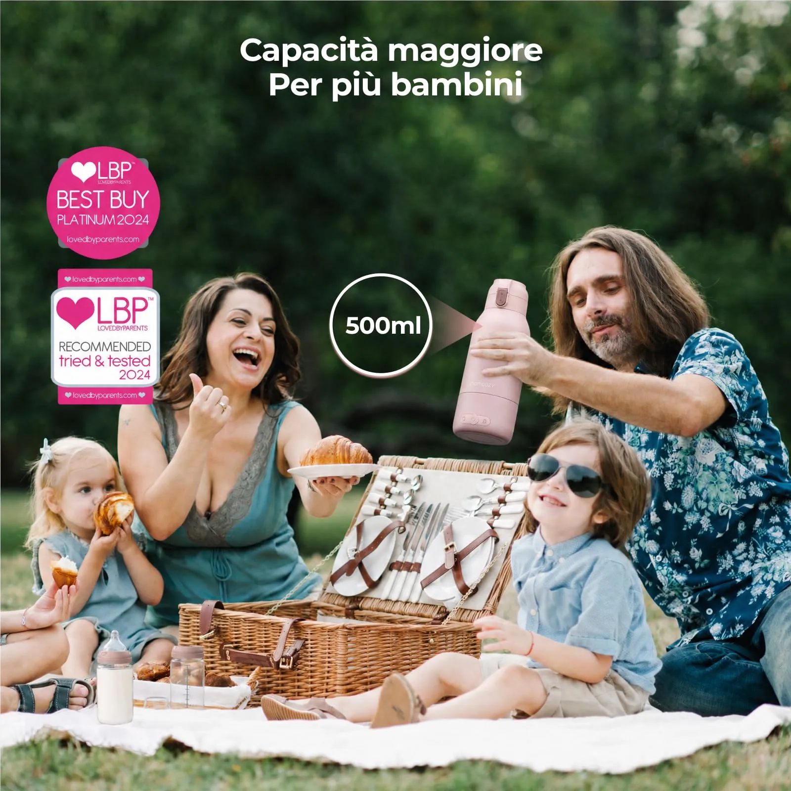 Momcozy Scaldabiberon Portatile Wireless MW05, Scalda Latte Materno e Acqua 500ml - immagine 9