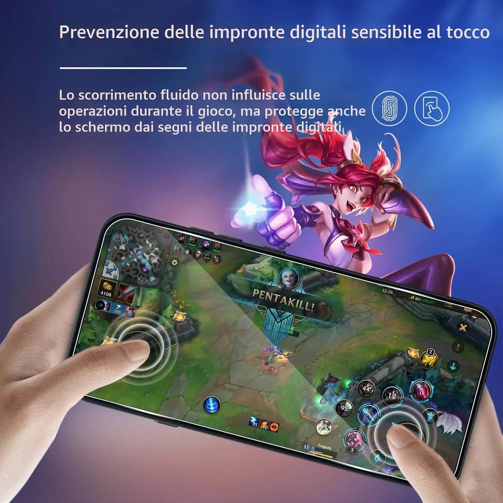 ELYCO Vetro Temperato per Nothing Phone 4A, 3+3 Pezzi - immagine 4