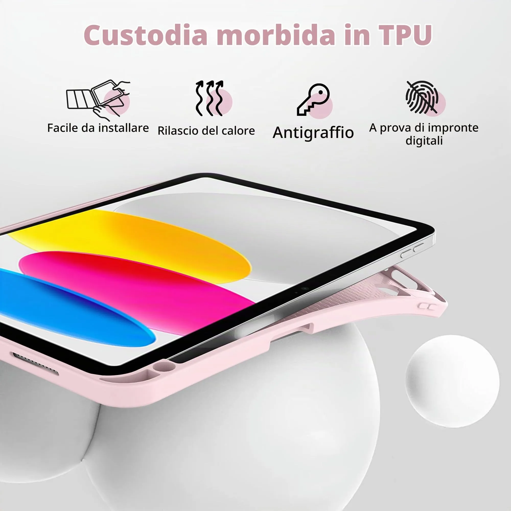 CACOE Cover per iPad 11 Generazione (2025) 11 pollici / iPad 10 Generazione (2022) 10.9 pollici (A2757/A2777) - immagine 4