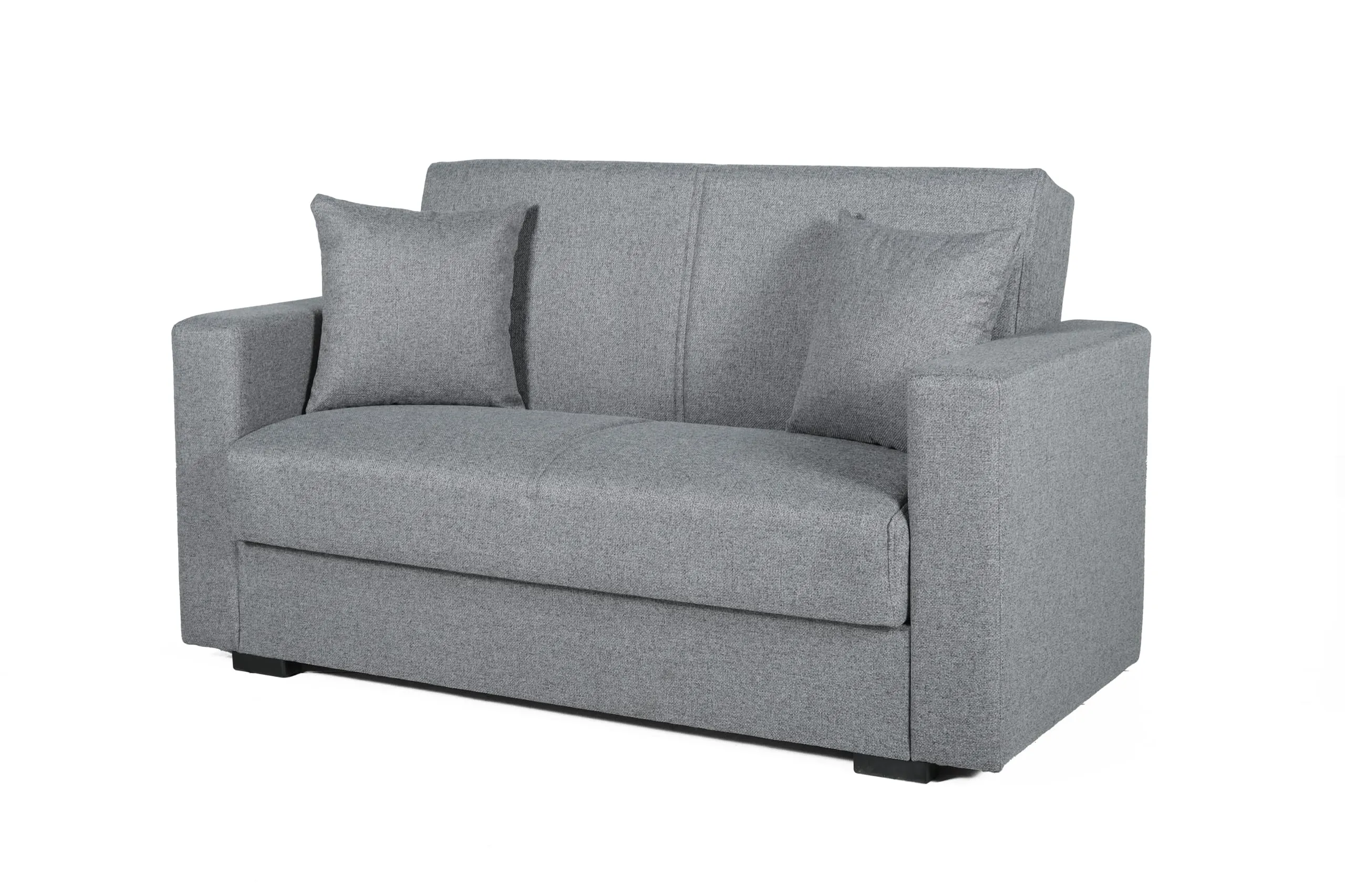 Arredo Stock Divano letto moderno Afrodite, Grigio, 2 posti, 155x80x87 cm - immagine 1