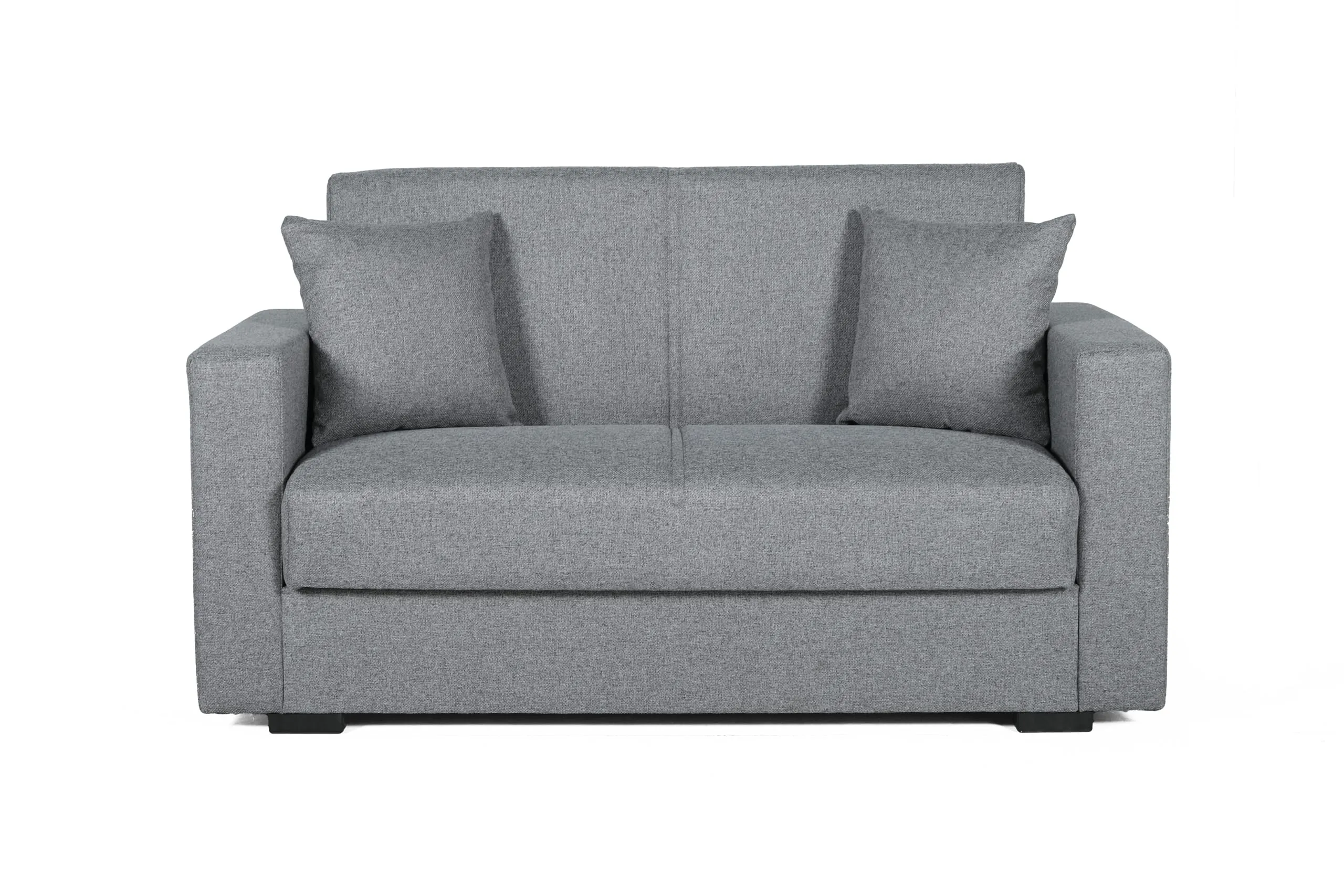 Arredo Stock Divano letto moderno Afrodite, Grigio, 2 posti, 155x80x87 cm - immagine 2