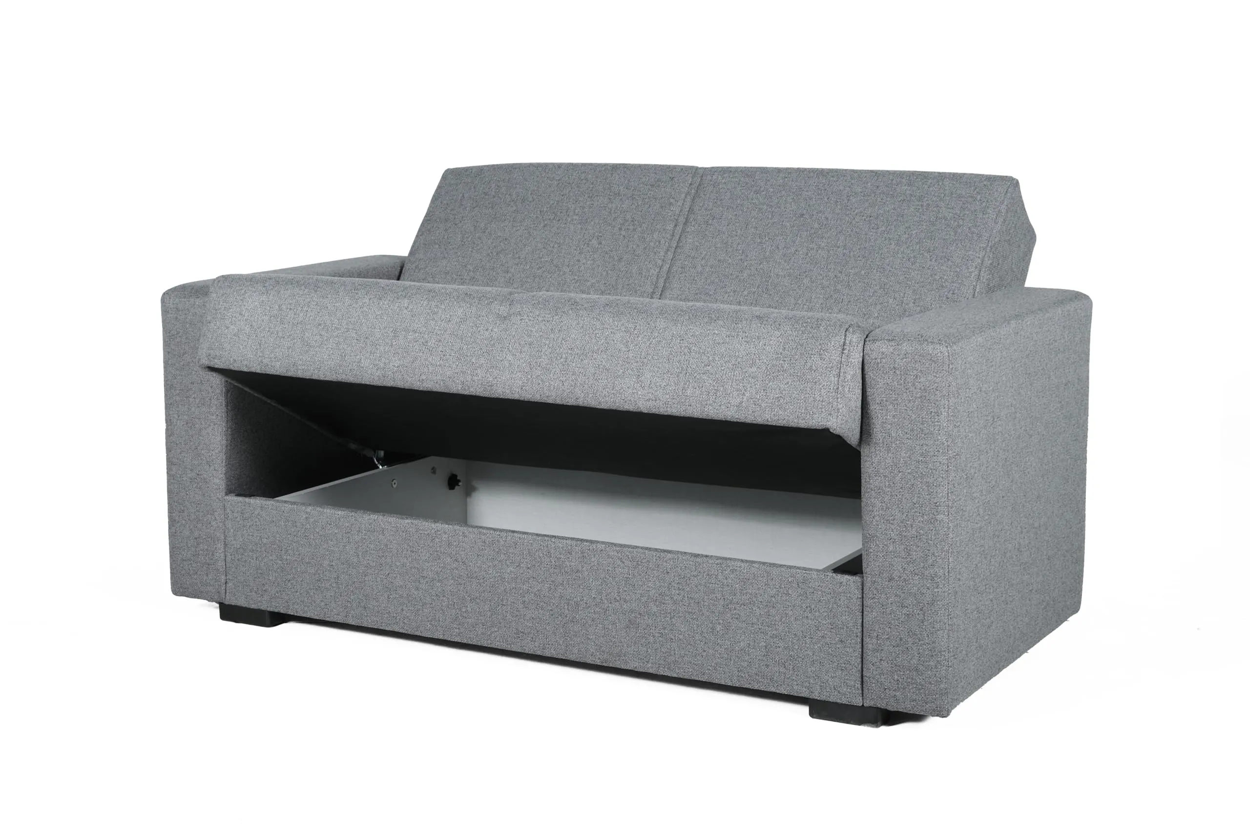 Arredo Stock Divano letto moderno Afrodite, Grigio, 2 posti, 155x80x87 cm - immagine 5