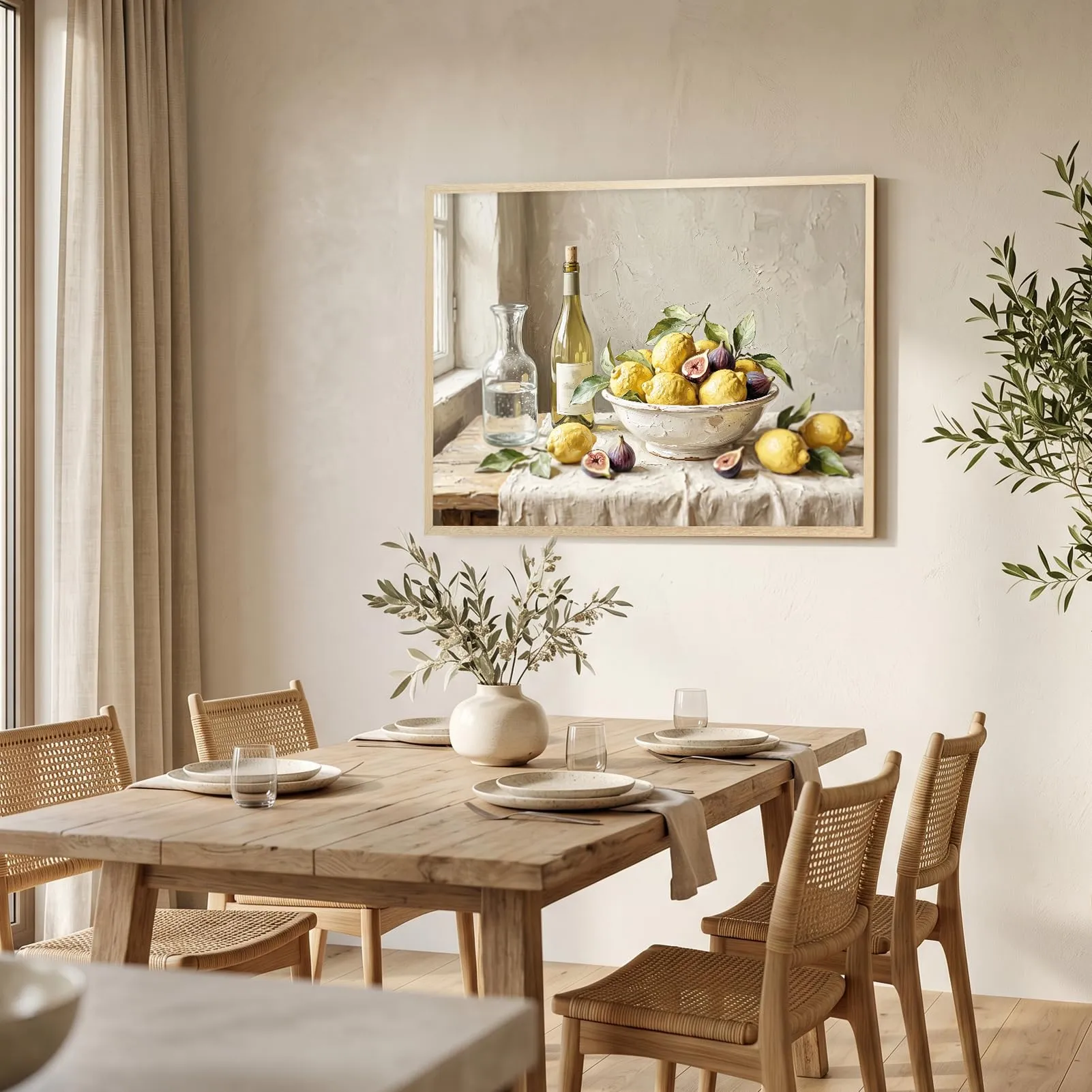 Giftgarden Cornice in Alluminio Colore Legno Naturale 60x80cm - immagine 5