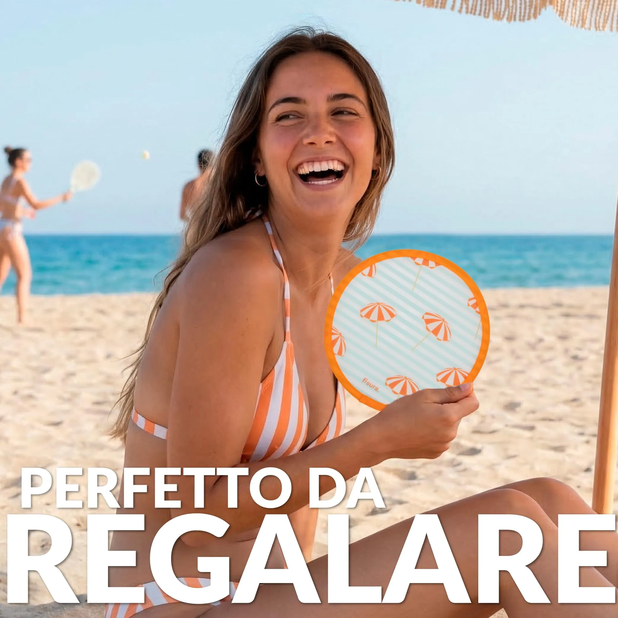 Fisura Ventaglio Rotondo Pieghevole Portatile 20 cm - Ombrellini - immagine 5