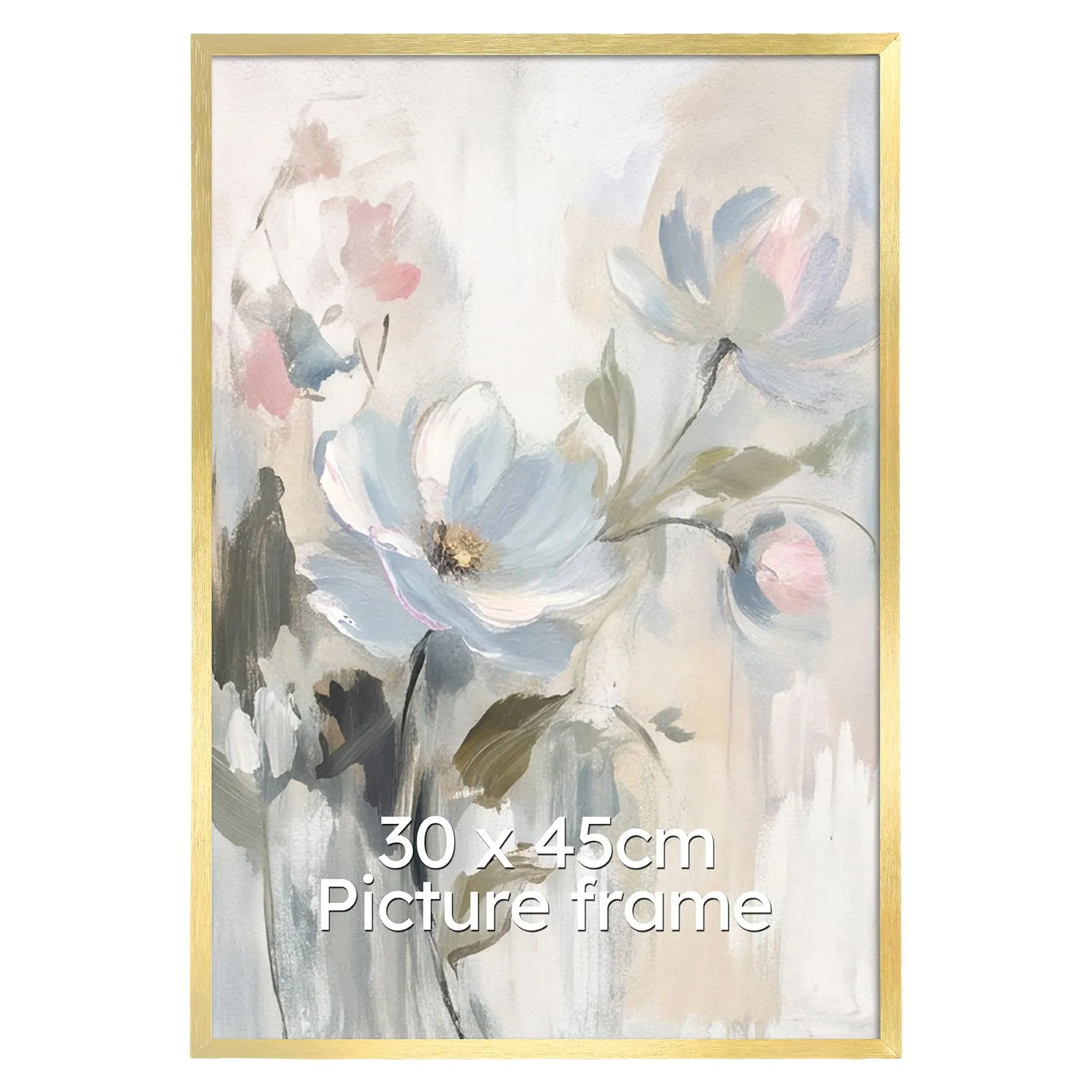 Giftgarden Cornice in Alluminio Spazzolato Dorato, 30x45 cm, Set da 1 - immagine 1