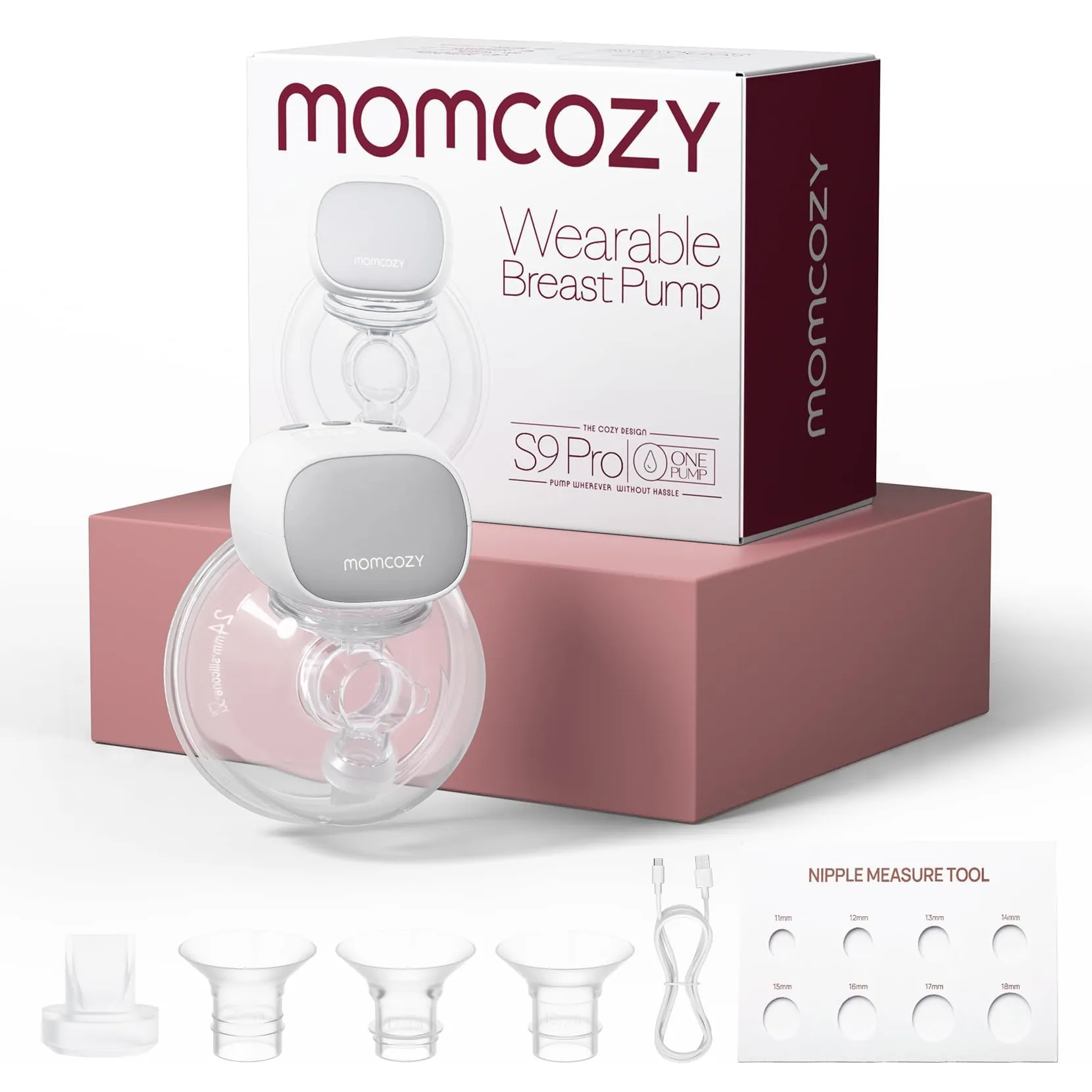 Momcozy S9 Pro Tiralatte Elettrico Indossabile Mani Libere 24mm 285mmHg - immagine 1