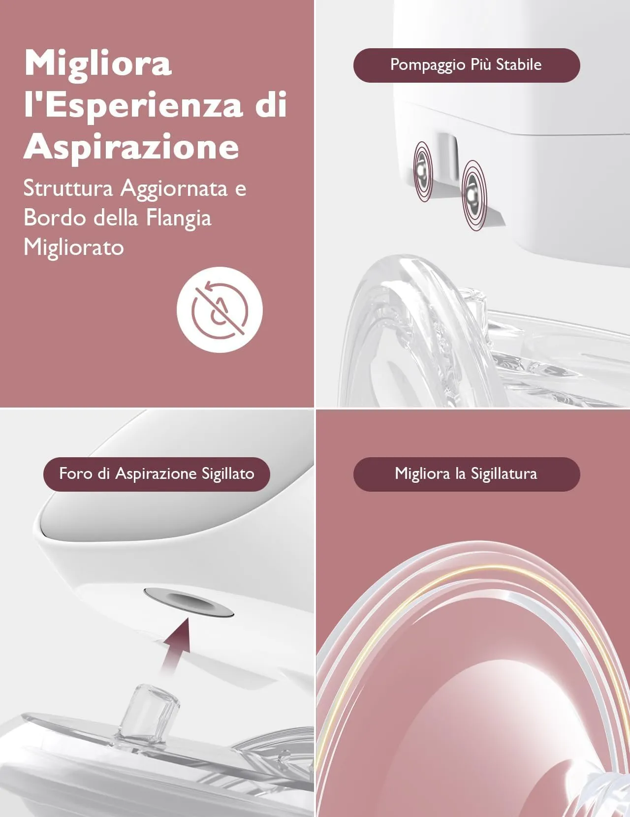 Momcozy S9 Pro Tiralatte Elettrico Indossabile Mani Libere 24mm 285mmHg - immagine 7