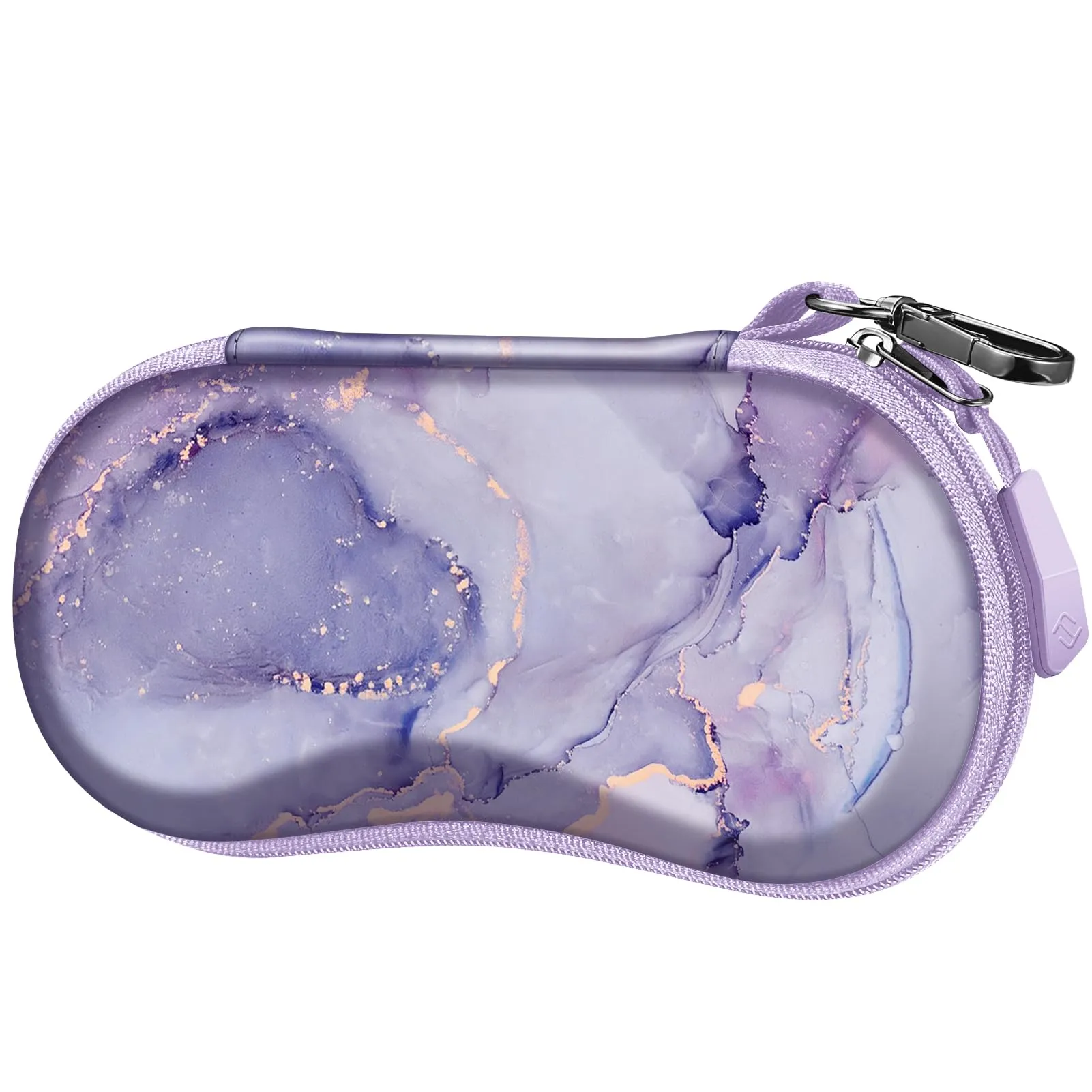 FINTIE Custodia Rigida per Occhiali da Sole e Vista, Marmo Viola - immagine 1
