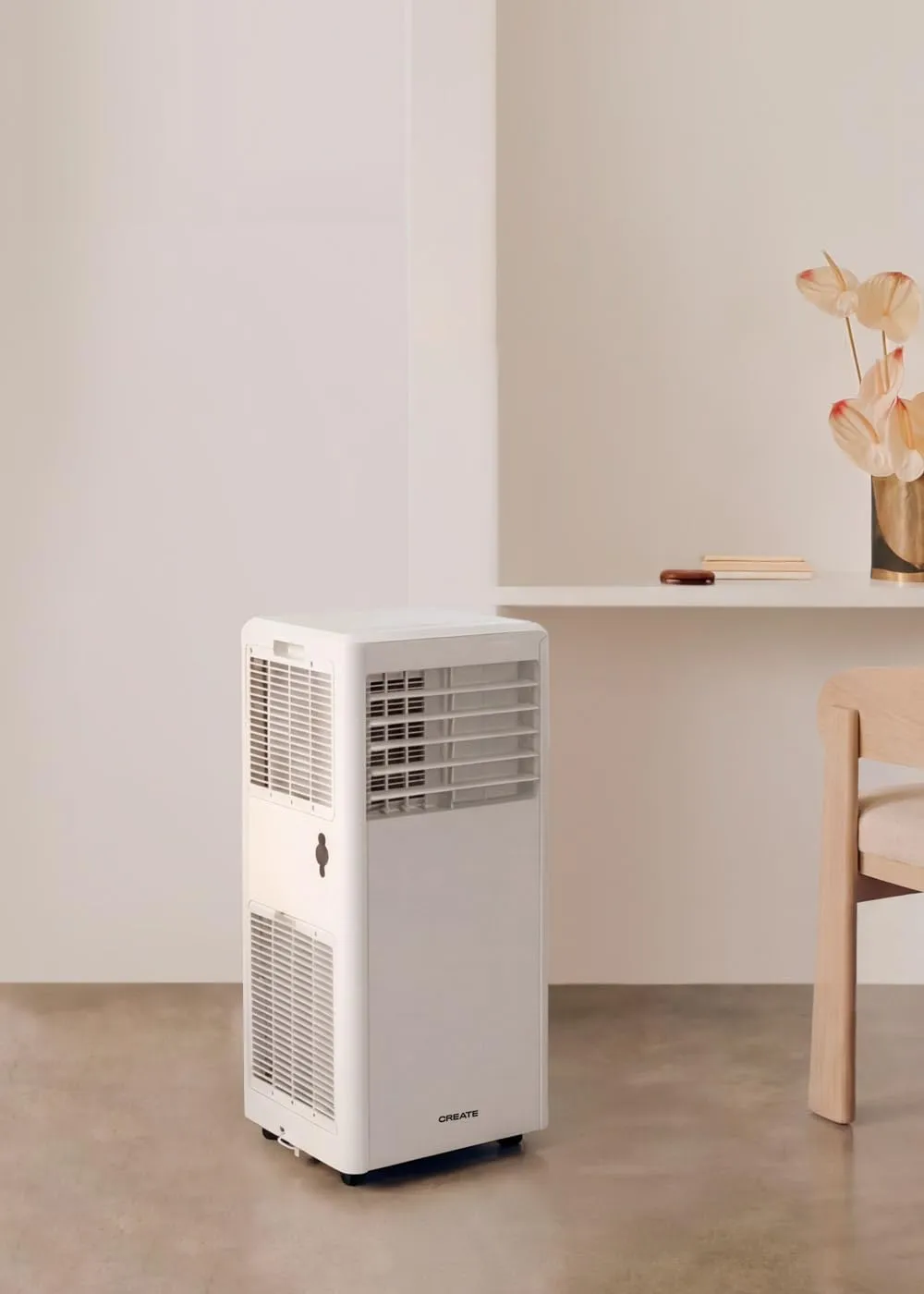CREATE SilkAir 5000 Condizionatore Portatile 3 in 1, 5000 BTU, Deumidificatore 27L/giorno, Kit di Estrazione per Finestra Scorrevole e a Battente, Ambienti fino a 12m², Temporizzatore, 550W - immagine 2