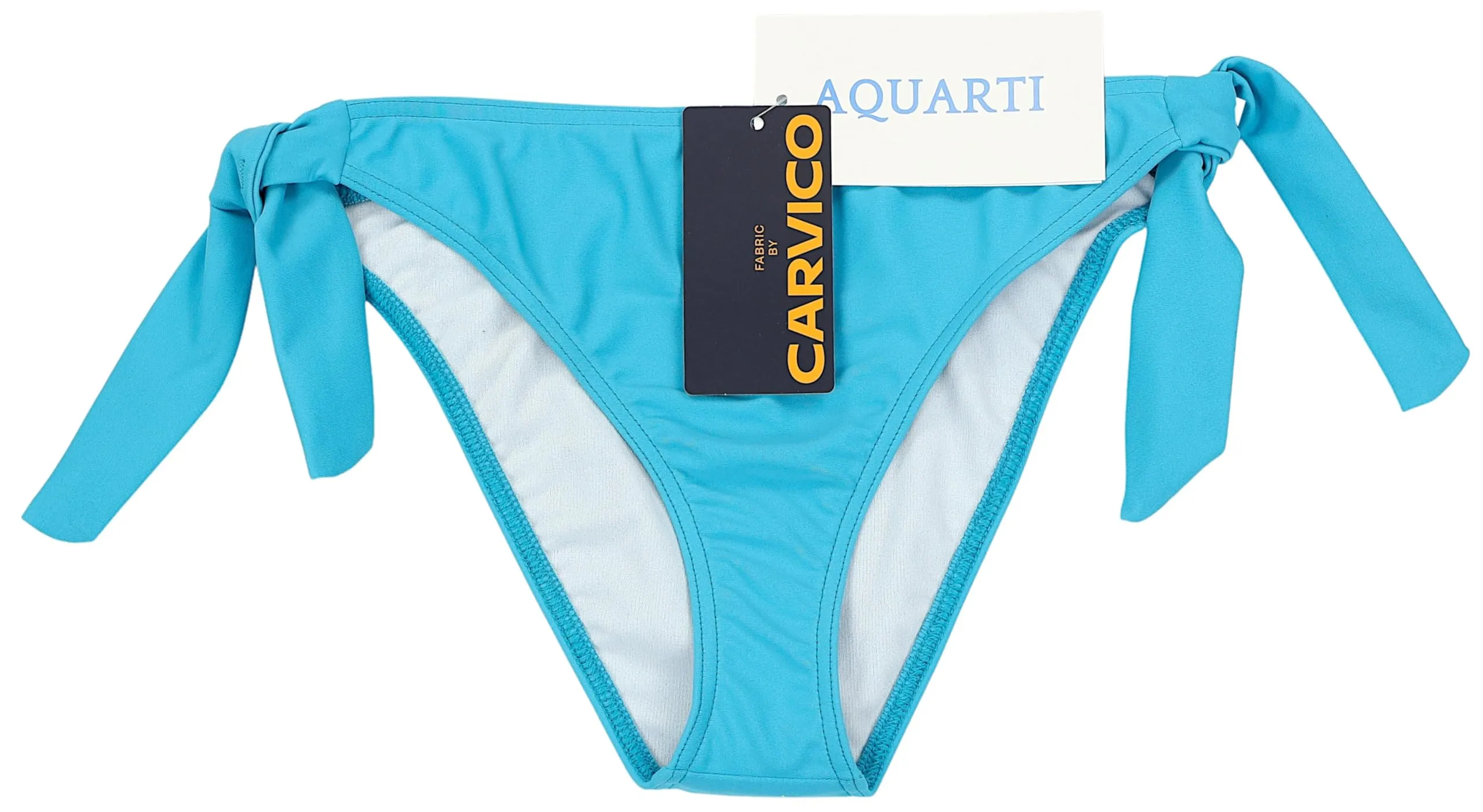 Aquarti Slip Costume Donna con Lacci Laterali, Blu Turchese, 44 - immagine 4