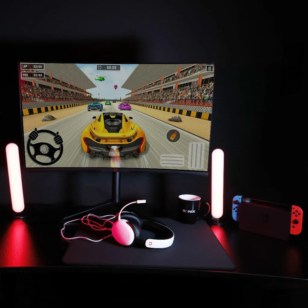 Konix Nexus Cuffie Gaming per Nintendo Switch, Altoparlanti 40 mm, Microfono, Jack 3,5 mm, Bianco - immagine 4
