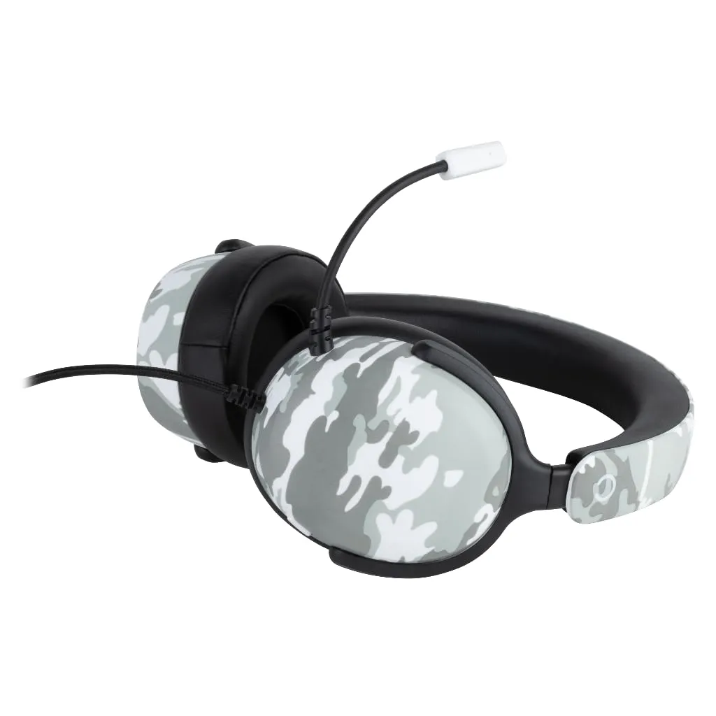 Konix Nexus Cuffie da gioco circumaurali per PS5, Switch e Xbox Series X|S, Altoparlanti 40 mm, Microfono, Cavo 1,5 m, Motivo mimetico - immagine 2