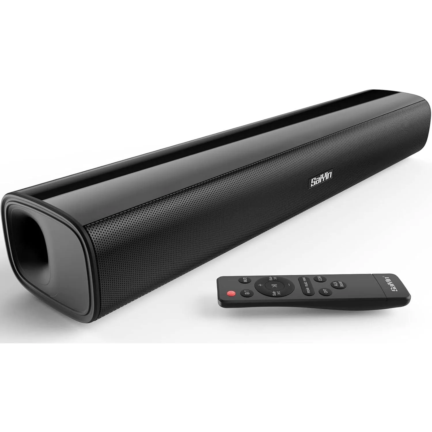 Saiyin Soundbar per TV, 40 Watt, 17 pollici, Nero - immagine 1