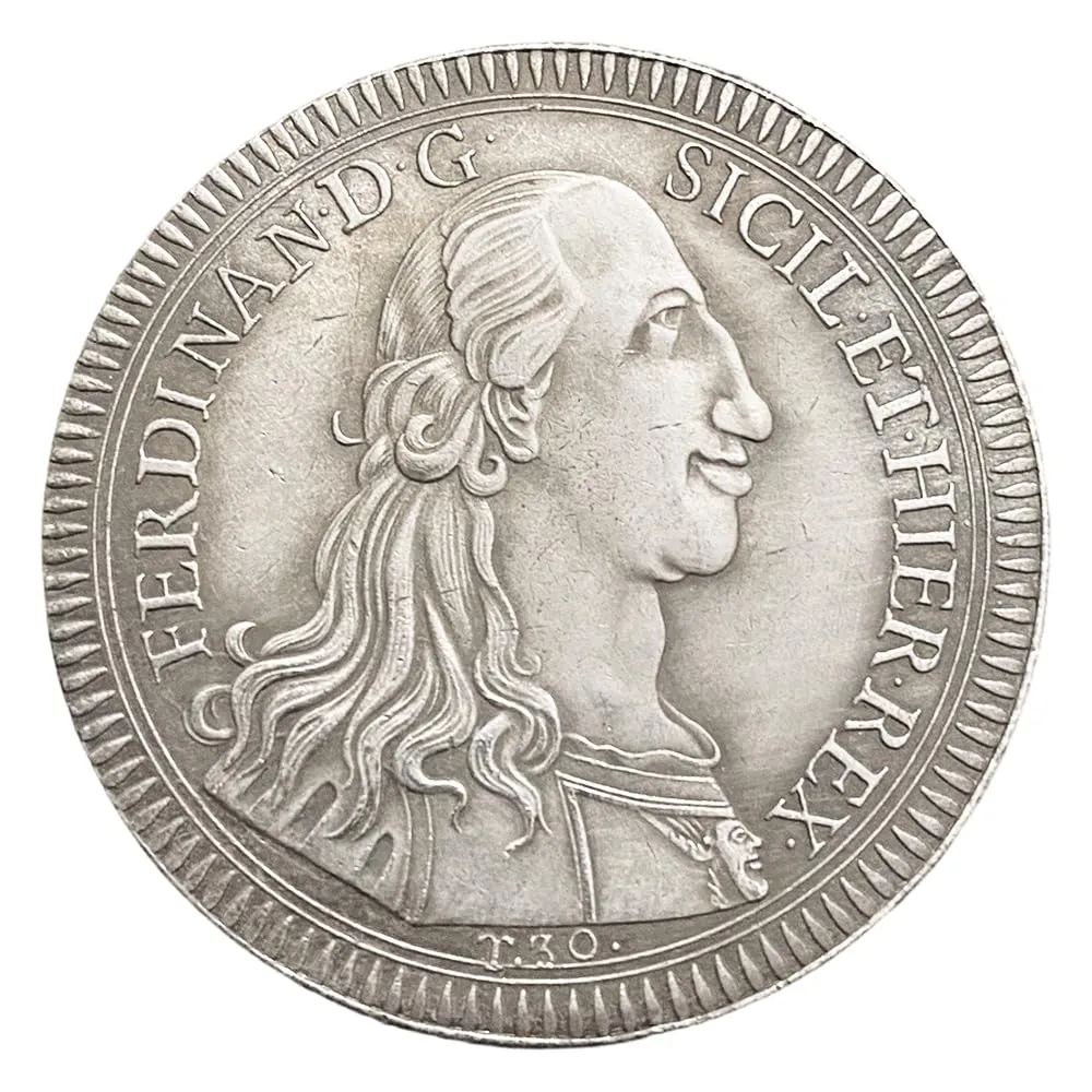 Riproduzione Moneta Antica Regno d'Italia 1793 Ferdinando III Facsimile - immagine 2