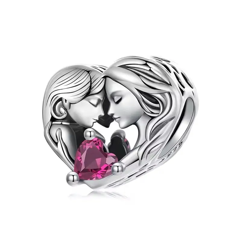 JCaleydo Charm in Argento Sterling 925 con Zirconie Sintetiche, Compatibile con Pandora, G265 - immagine 1