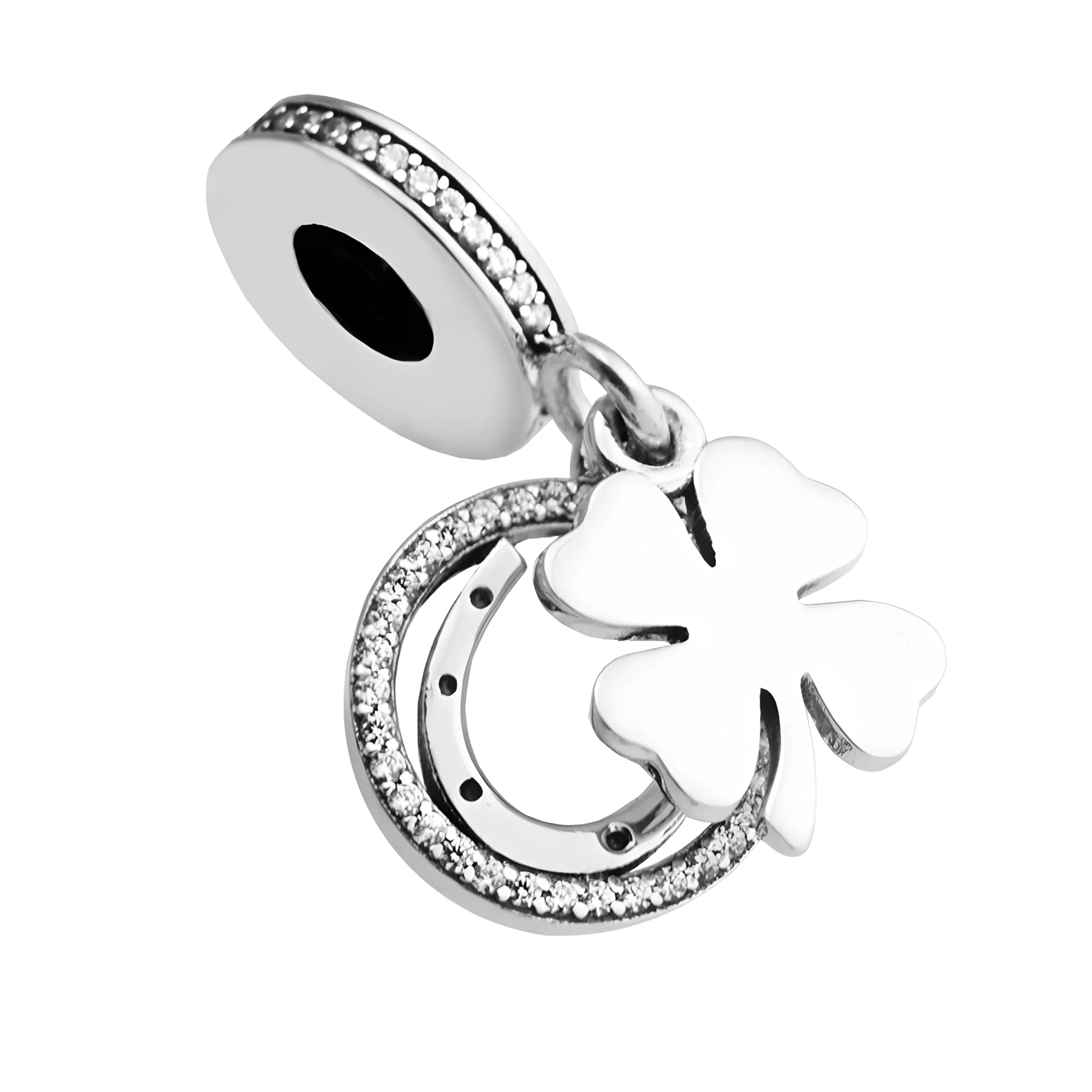 JCaleydo Charm in Argento Sterling 925 con Zirconie Sintetiche, Compatibile con Pandora, G021 - immagine 1