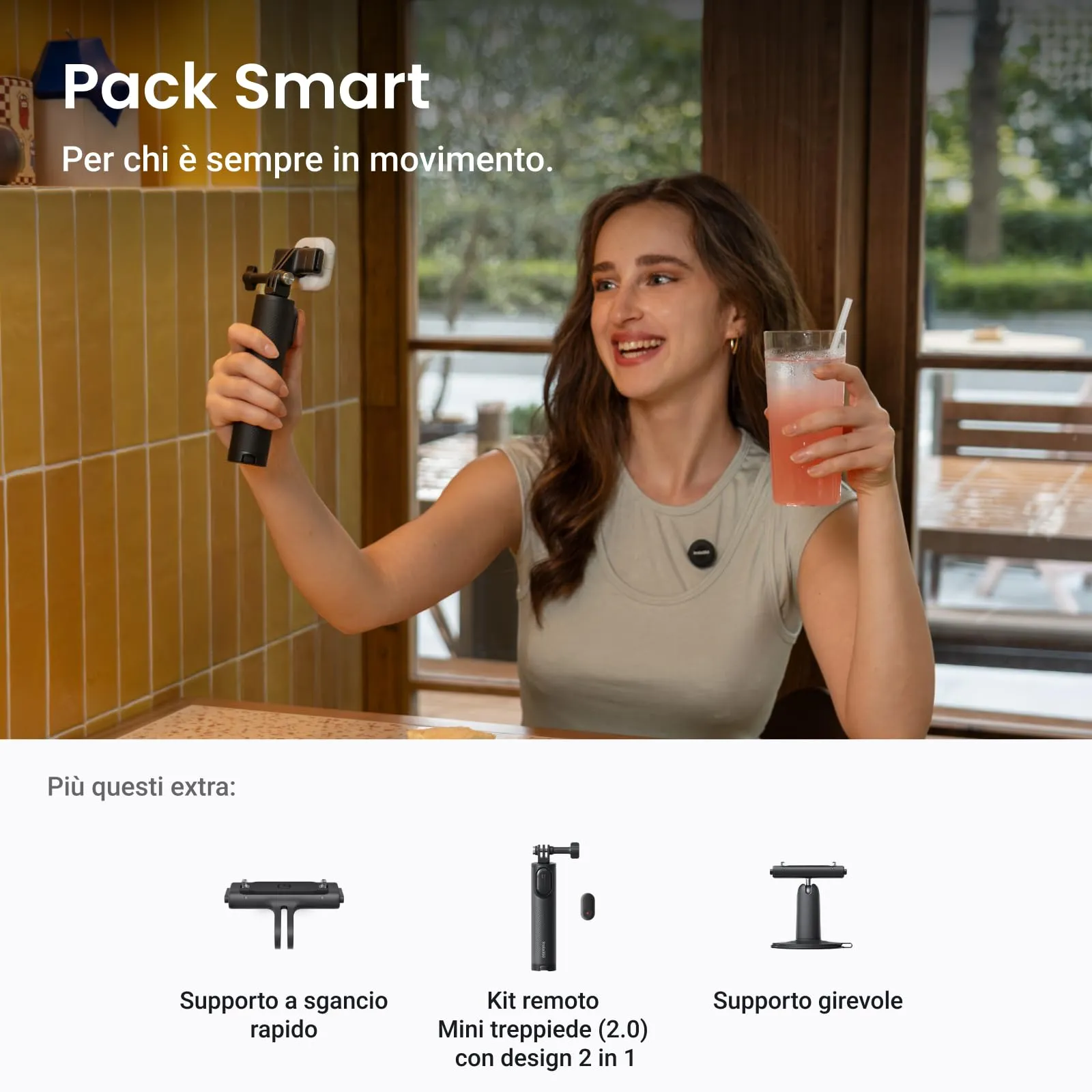 Insta360 GO Ultra Pack - Bianco Artico - immagine 10