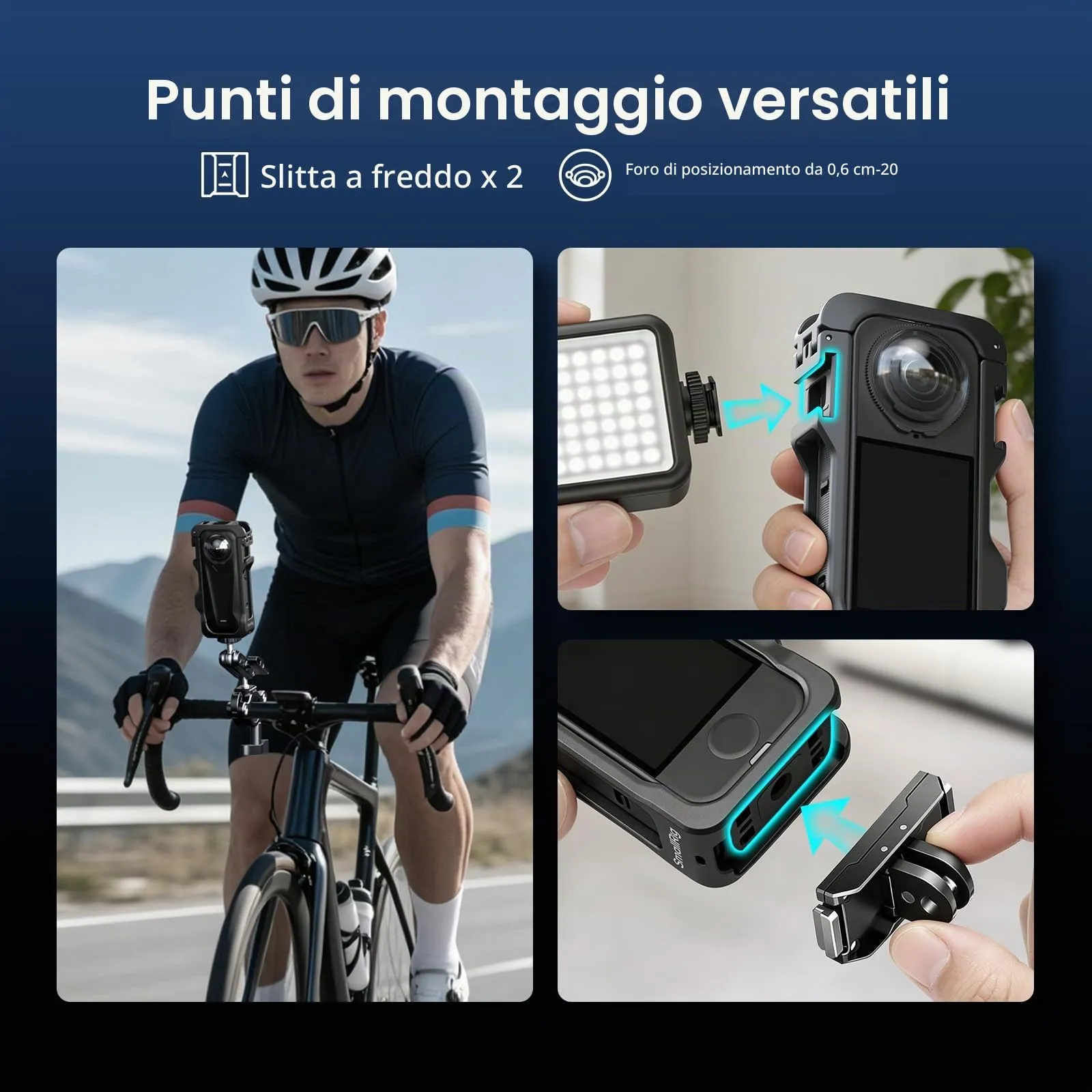 SmallRig Gabbia in Plastica per Insta360 X4 Air - 5940 - immagine 4