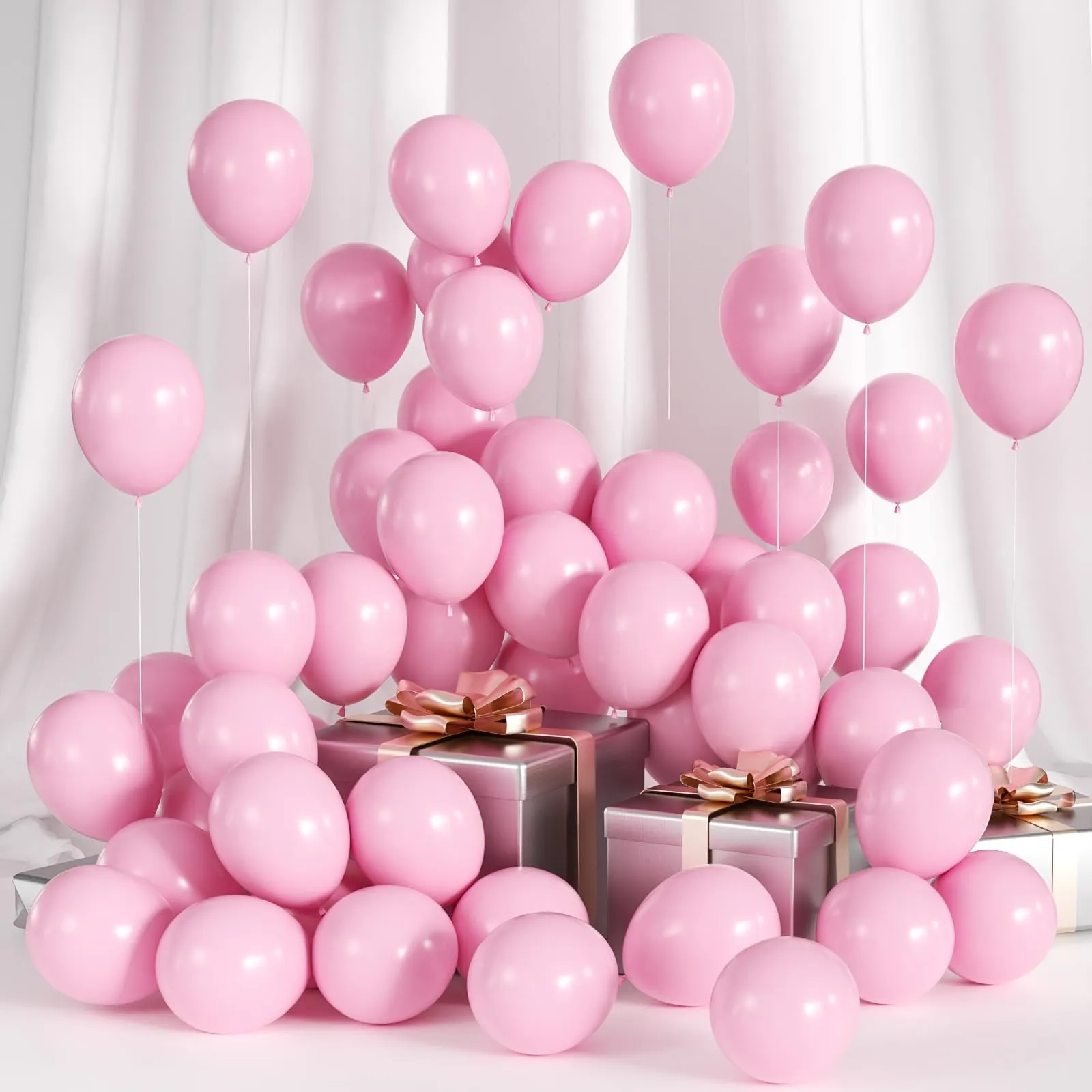 Yehnda Palloncini in Lattice Rosa, 100 Pezzi, 13 cm - immagine 1