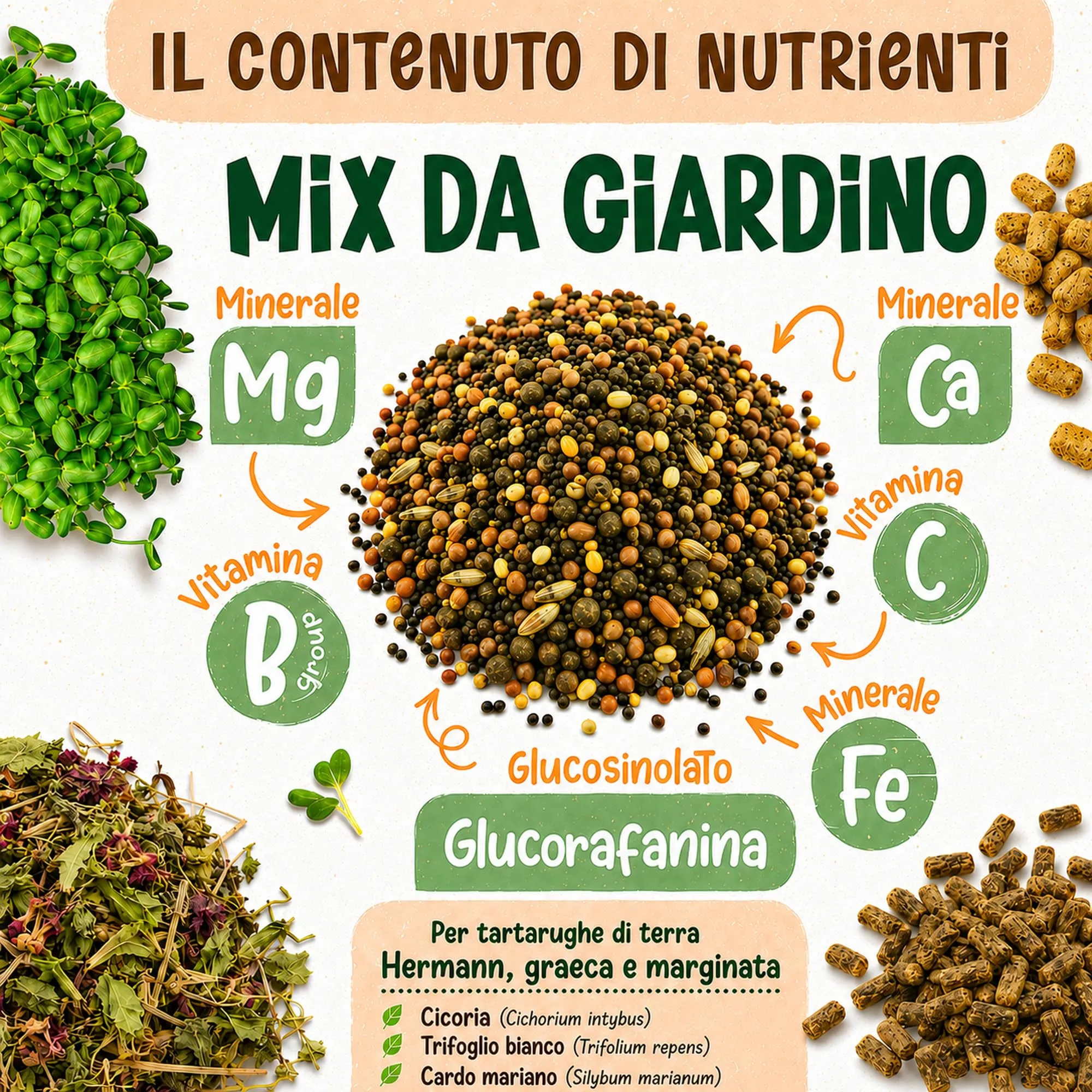 Alejandro Fuentes Mix Semi per Tartarughe di Terra, Formulazione Rapida 40g - immagine 3