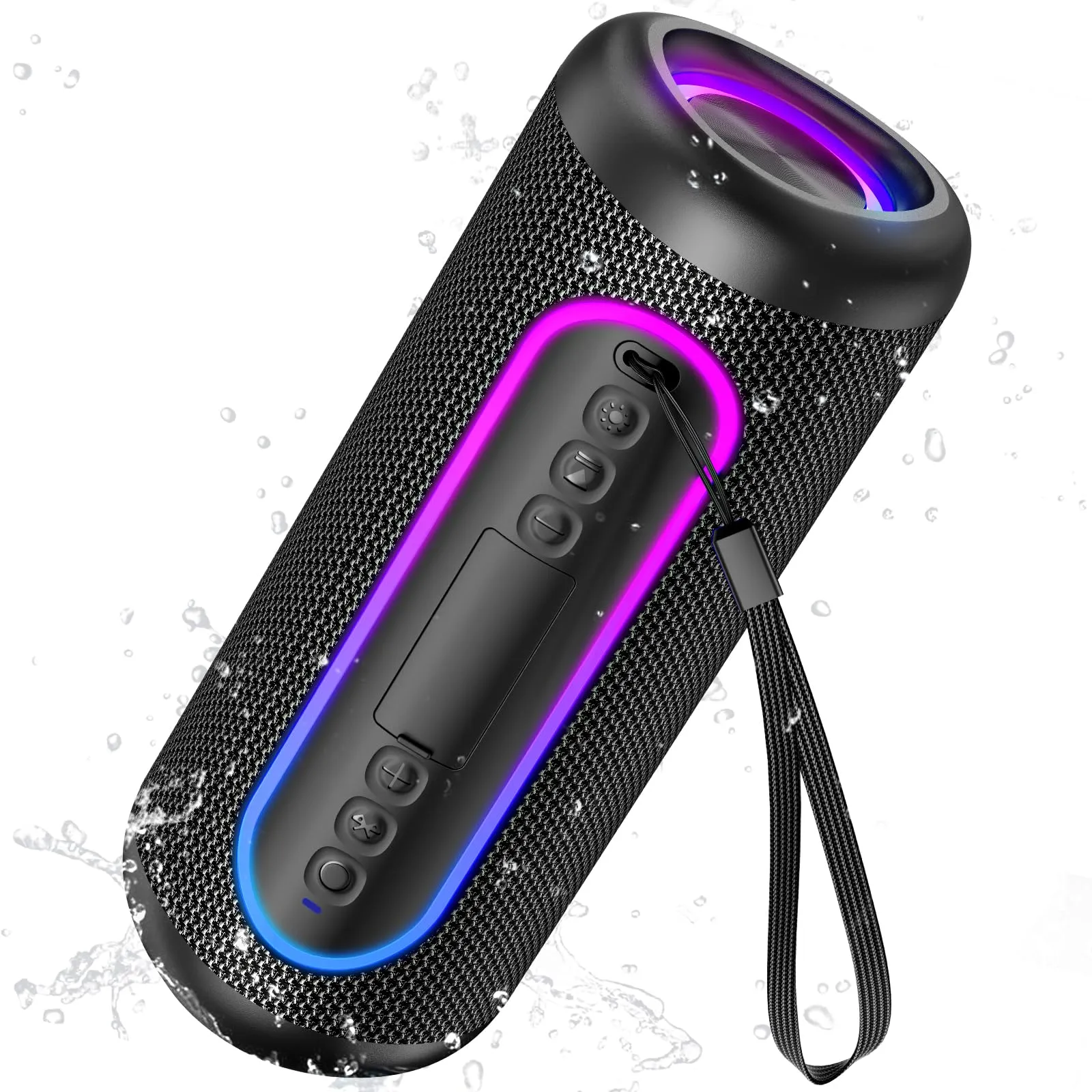 UOHHBOE Cassa Bluetooth Portatile 30W IPX5 Impermeabile con Schede TF - immagine 1
