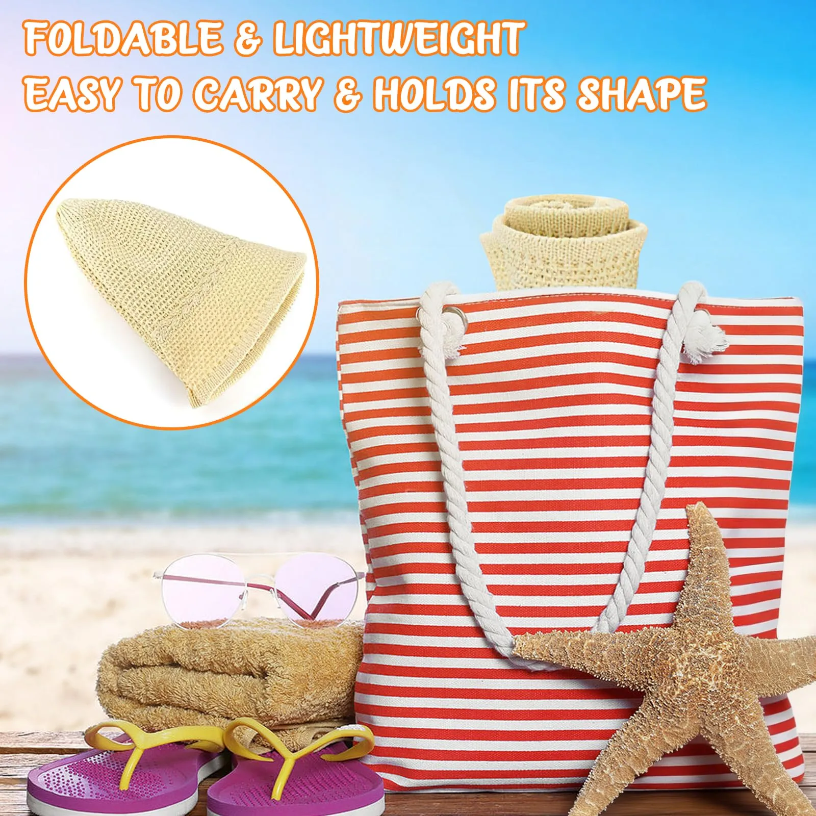 YEAMLTE Cappello di Paglia Donna Estivo da Spiaggia Pieghevole, Beige - immagine 6